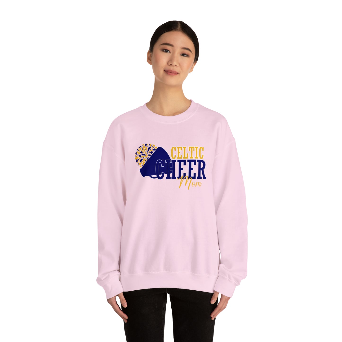 Celtic Cheer Mom Crewneck Sweatshirt