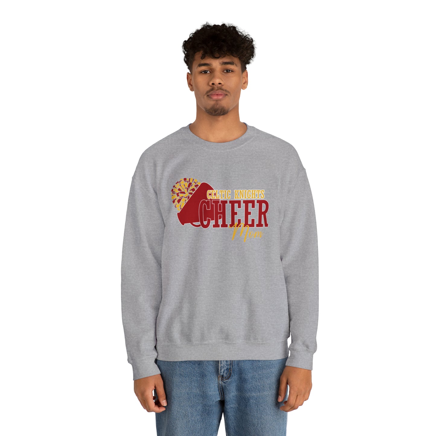 Celtic Knights Cheer Mom Crewneck Sweatshirt