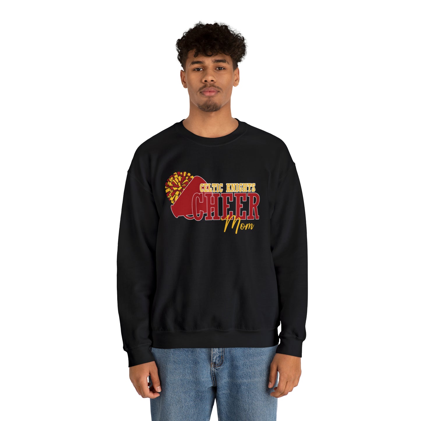 Celtic Knights Cheer Mom Crewneck Sweatshirt