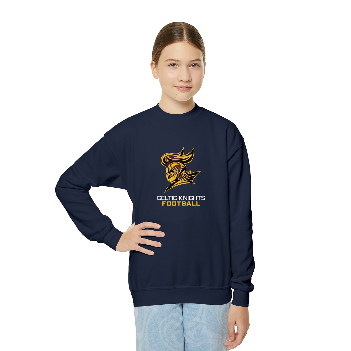 Celtic Knights Football Youth Crewneck Sweatshirt