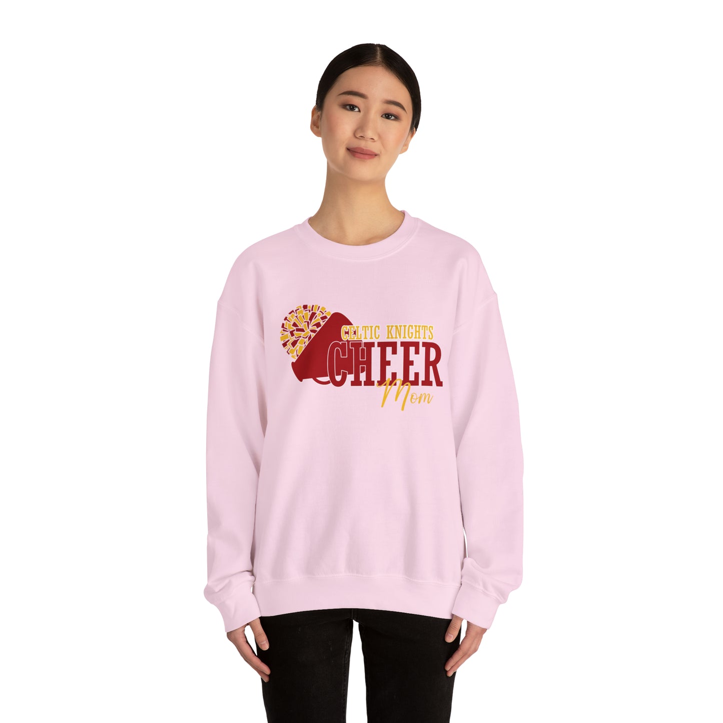 Celtic Knights Cheer Mom Crewneck Sweatshirt