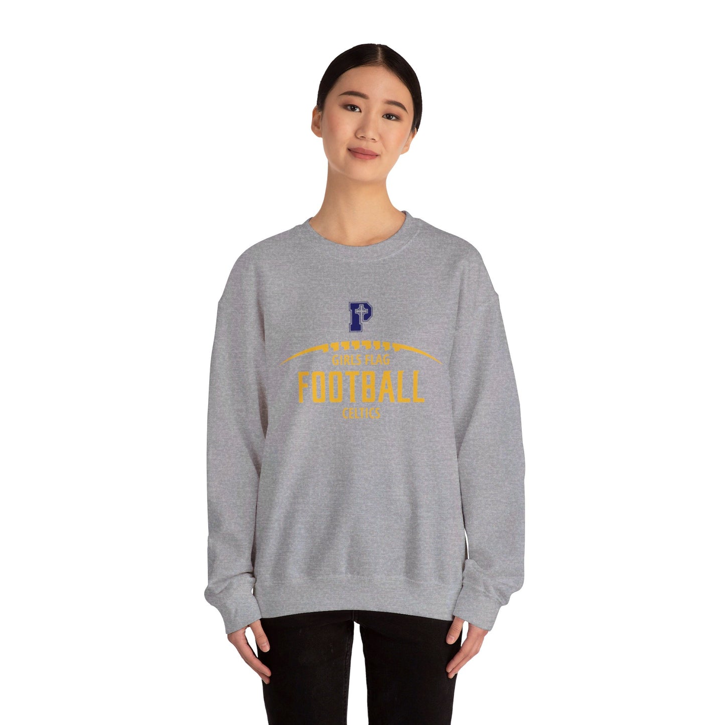 Flag Football Adult Crewneck Sweatshirt