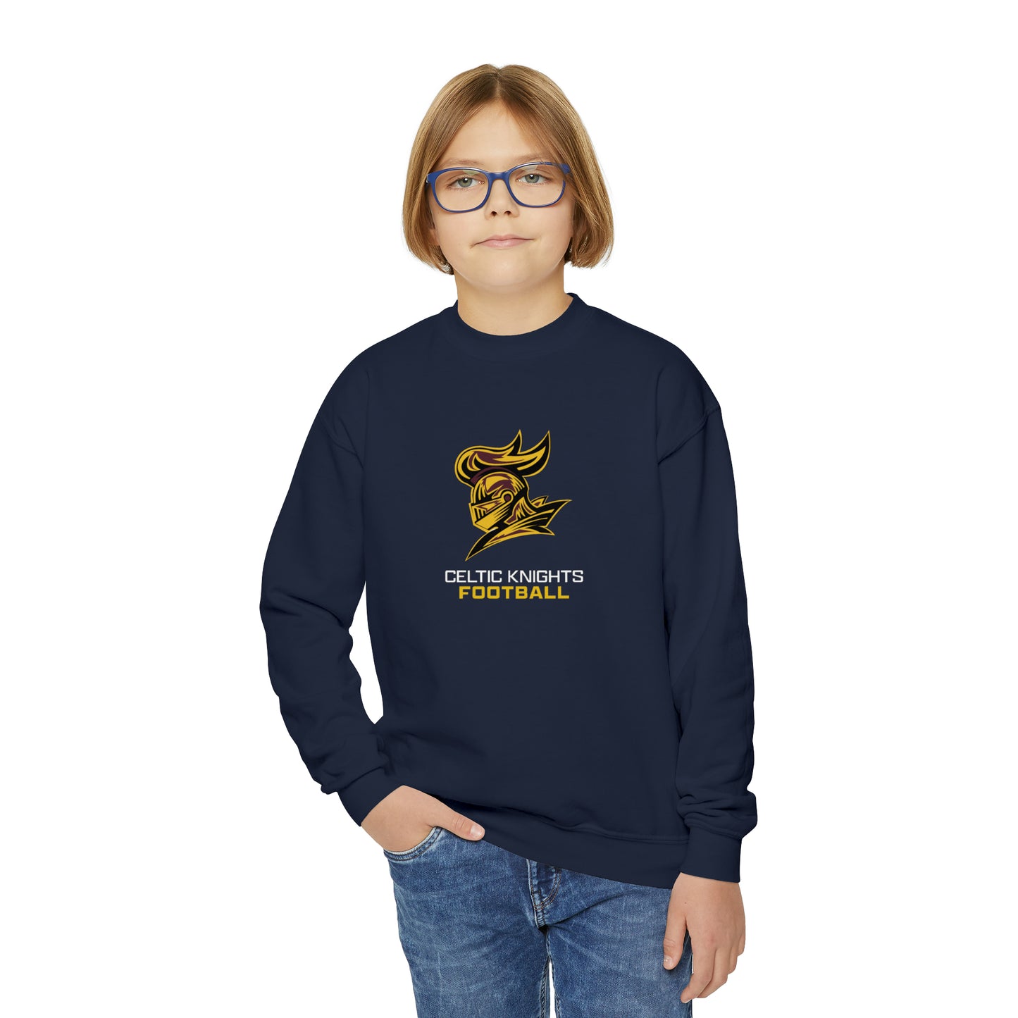 Celtic Knights Football Youth Crewneck Sweatshirt