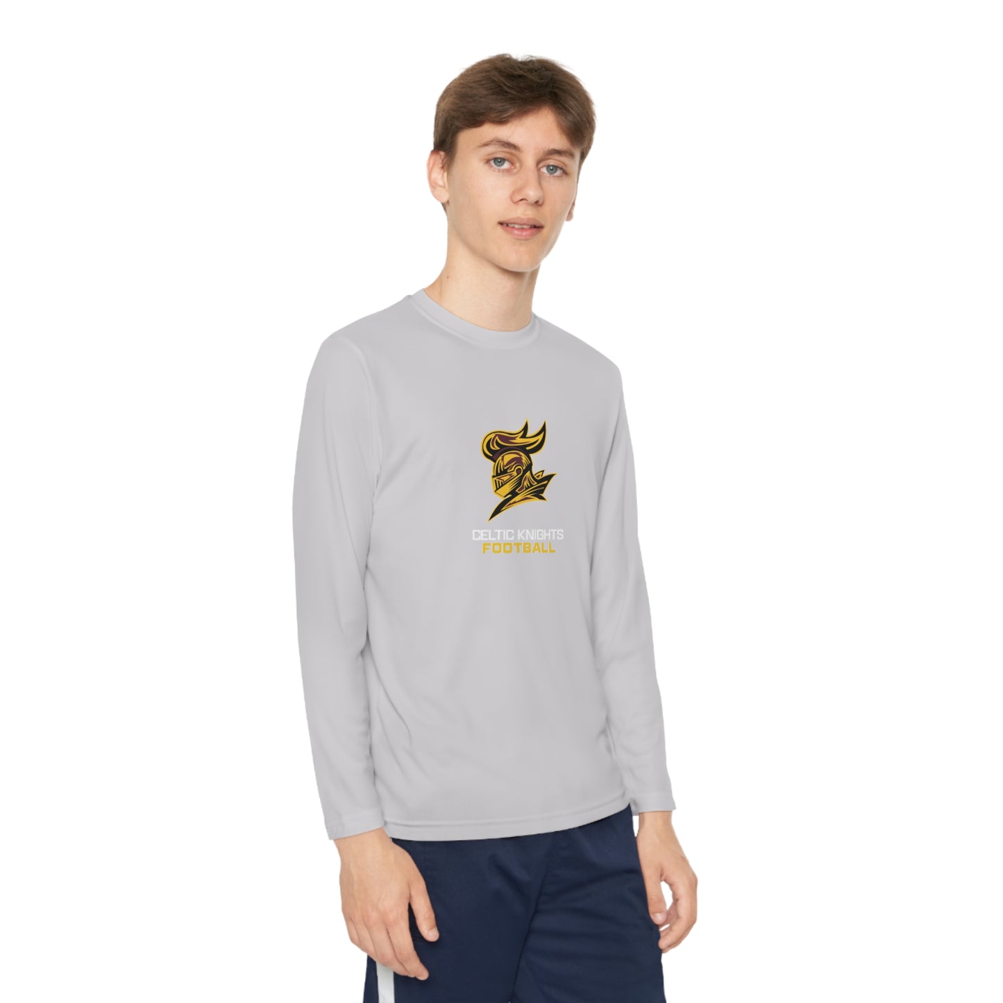 Celtic Knights Football Youth Long Sleeve Competitor Tee