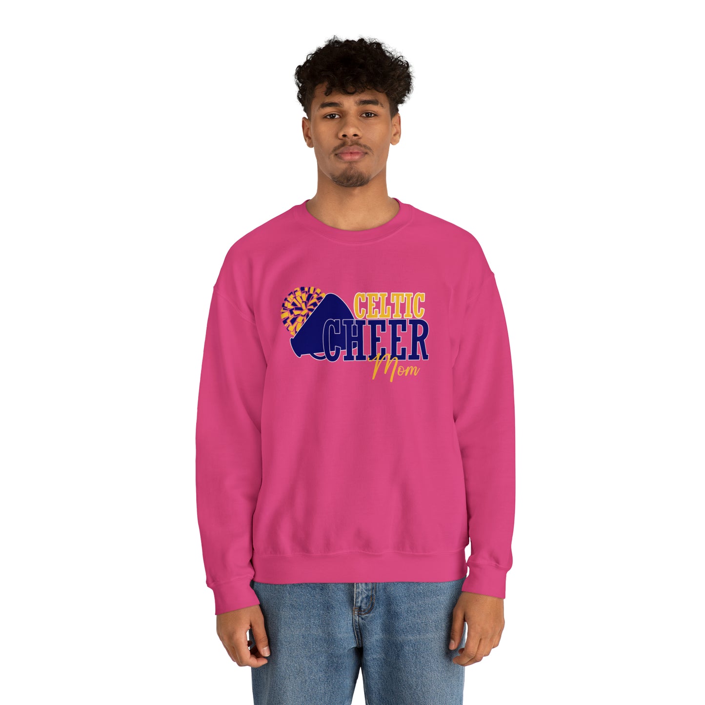 Celtic Cheer Mom Crewneck Sweatshirt