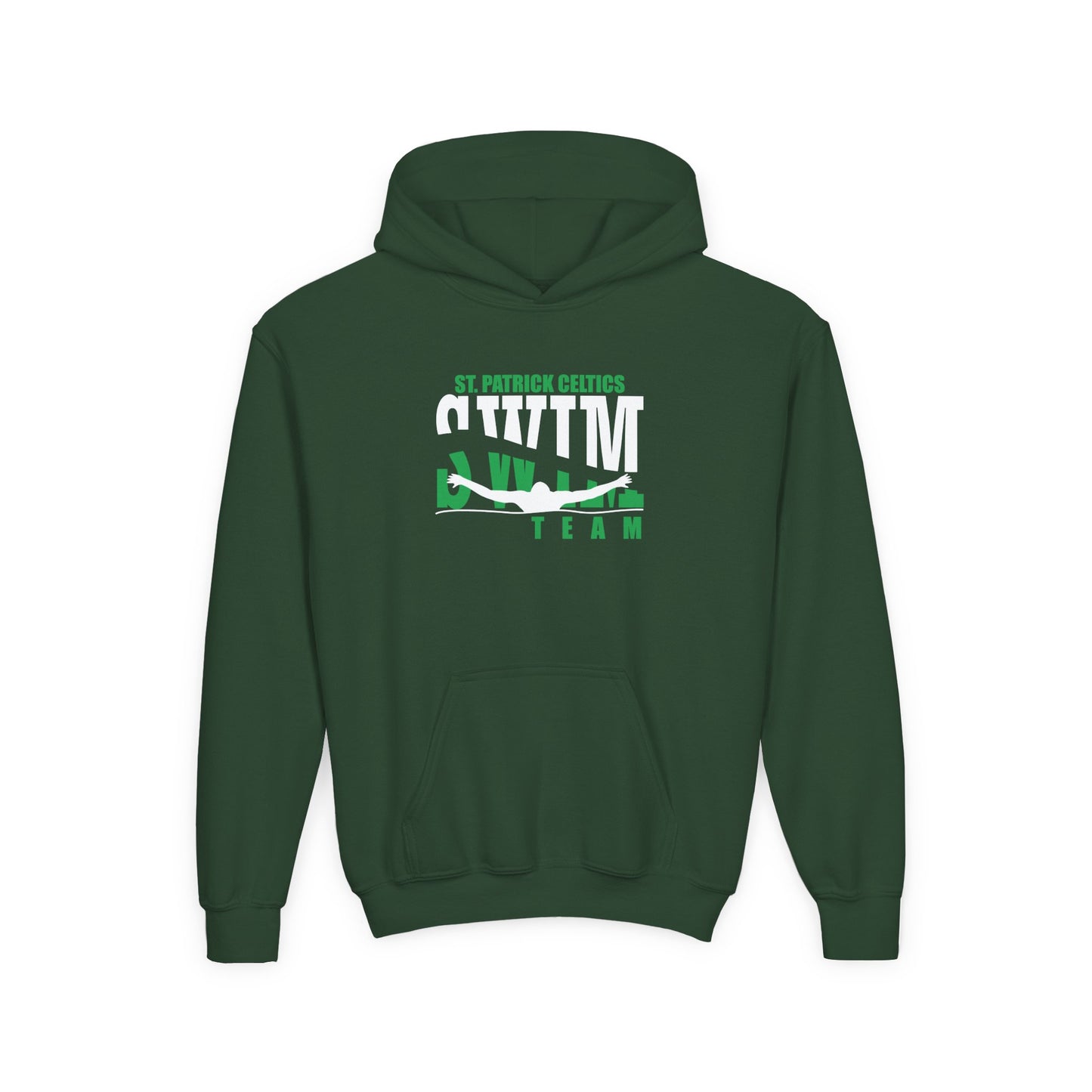 Swimming Youth Hooded Sweatshirt