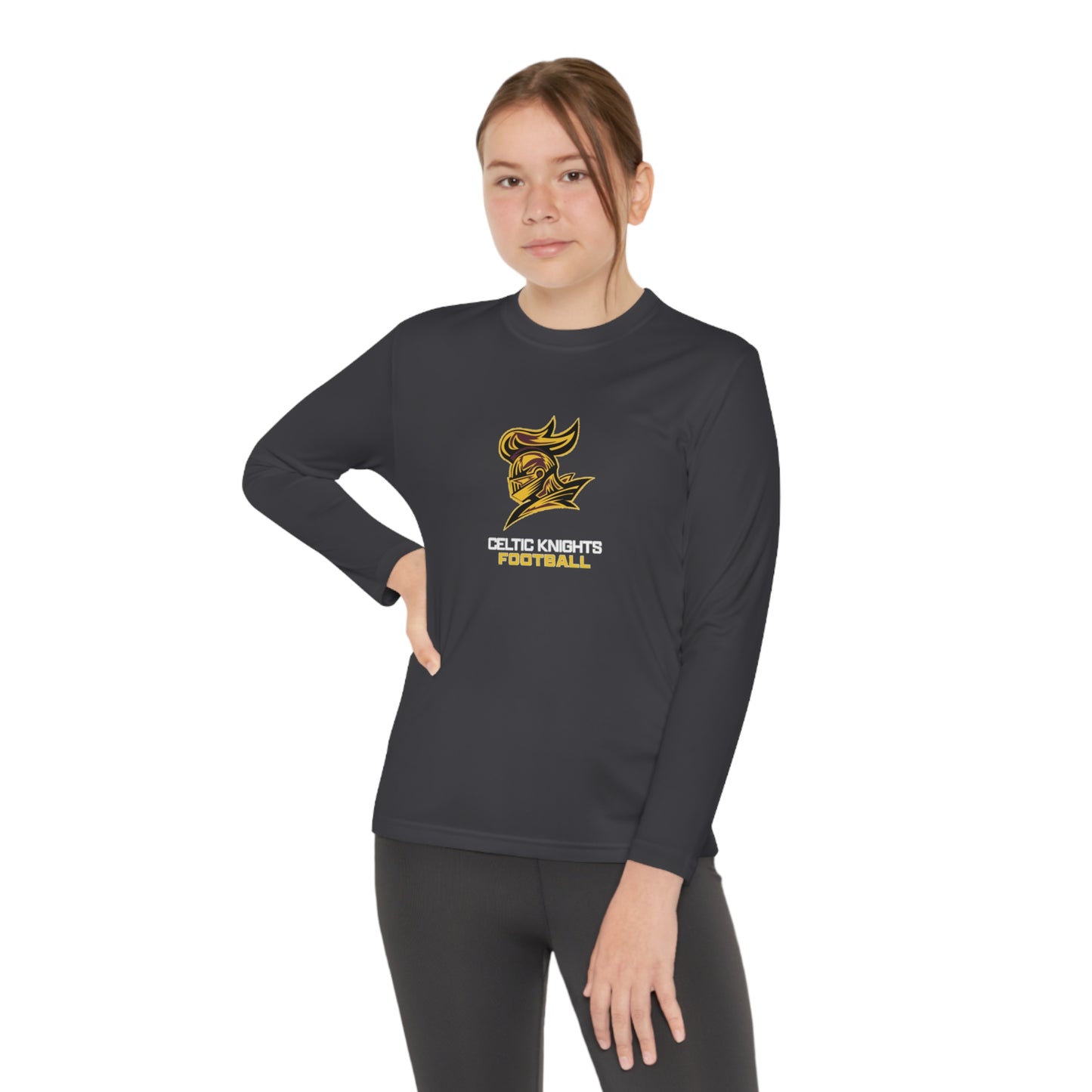 Celtic Knights Football Youth Long Sleeve Competitor Tee