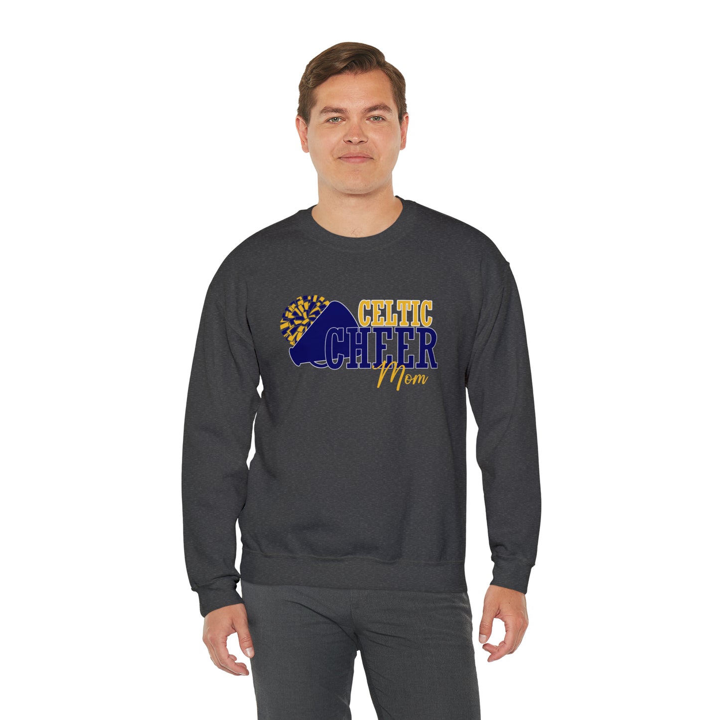 Celtic Cheer Mom Crewneck Sweatshirt