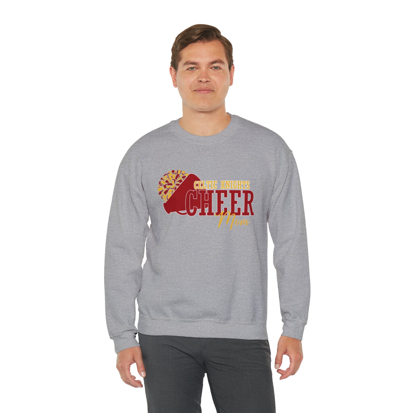 Celtic Knights Cheer Mom Crewneck Sweatshirt