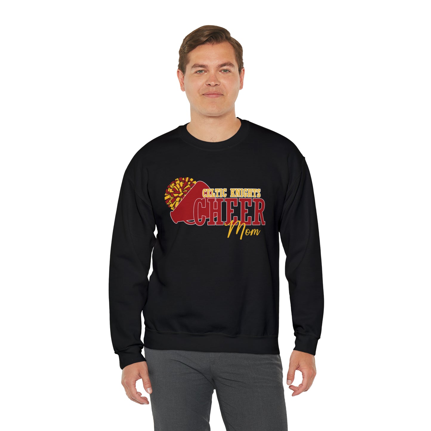 Celtic Knights Cheer Mom Crewneck Sweatshirt