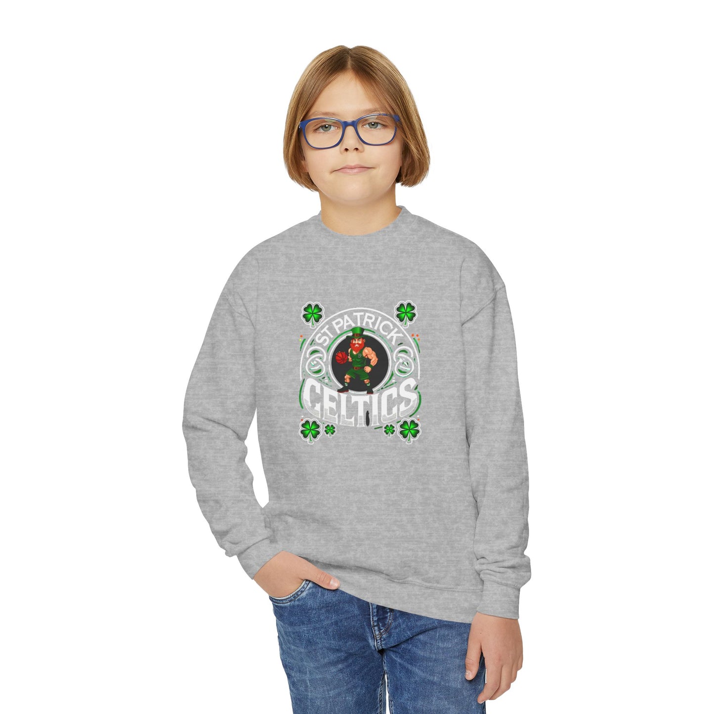 Basketball Youth Crewneck Sweatshirt