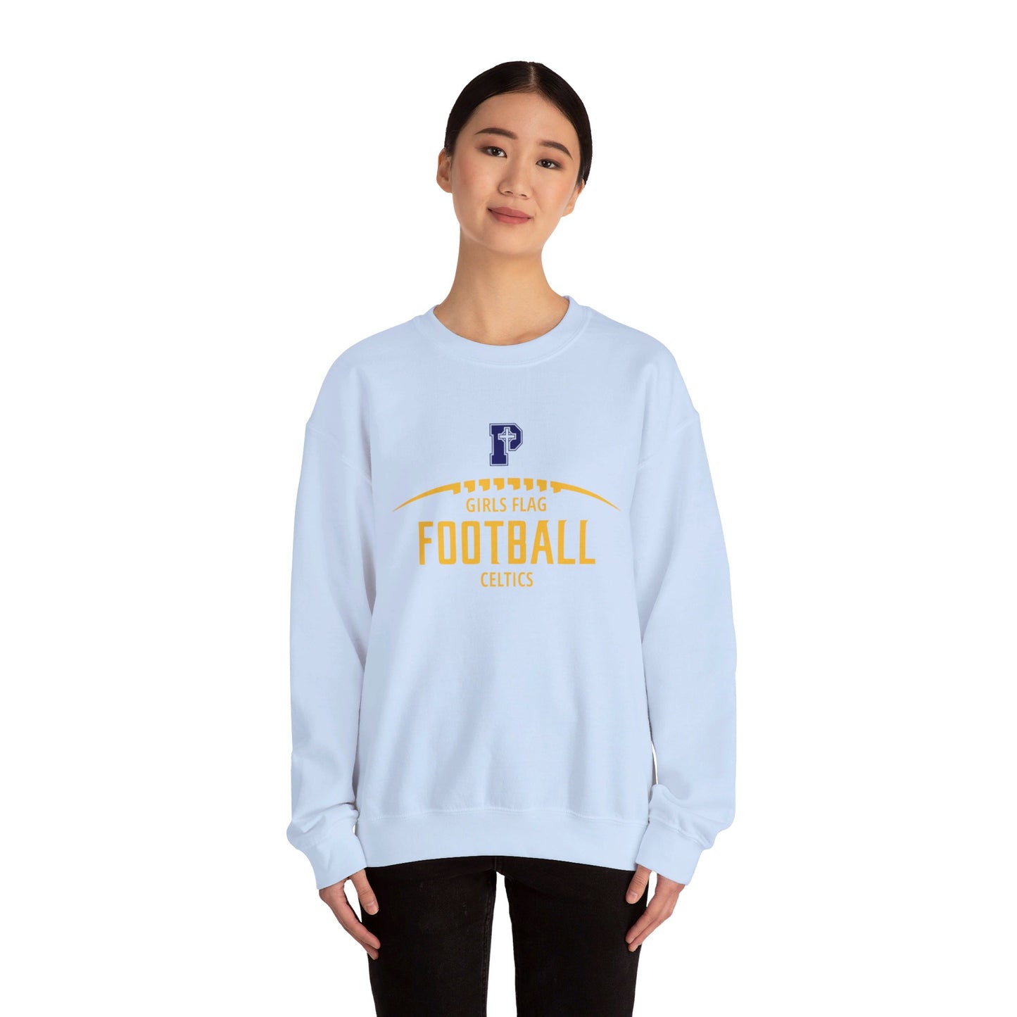 Flag Football Adult Crewneck Sweatshirt