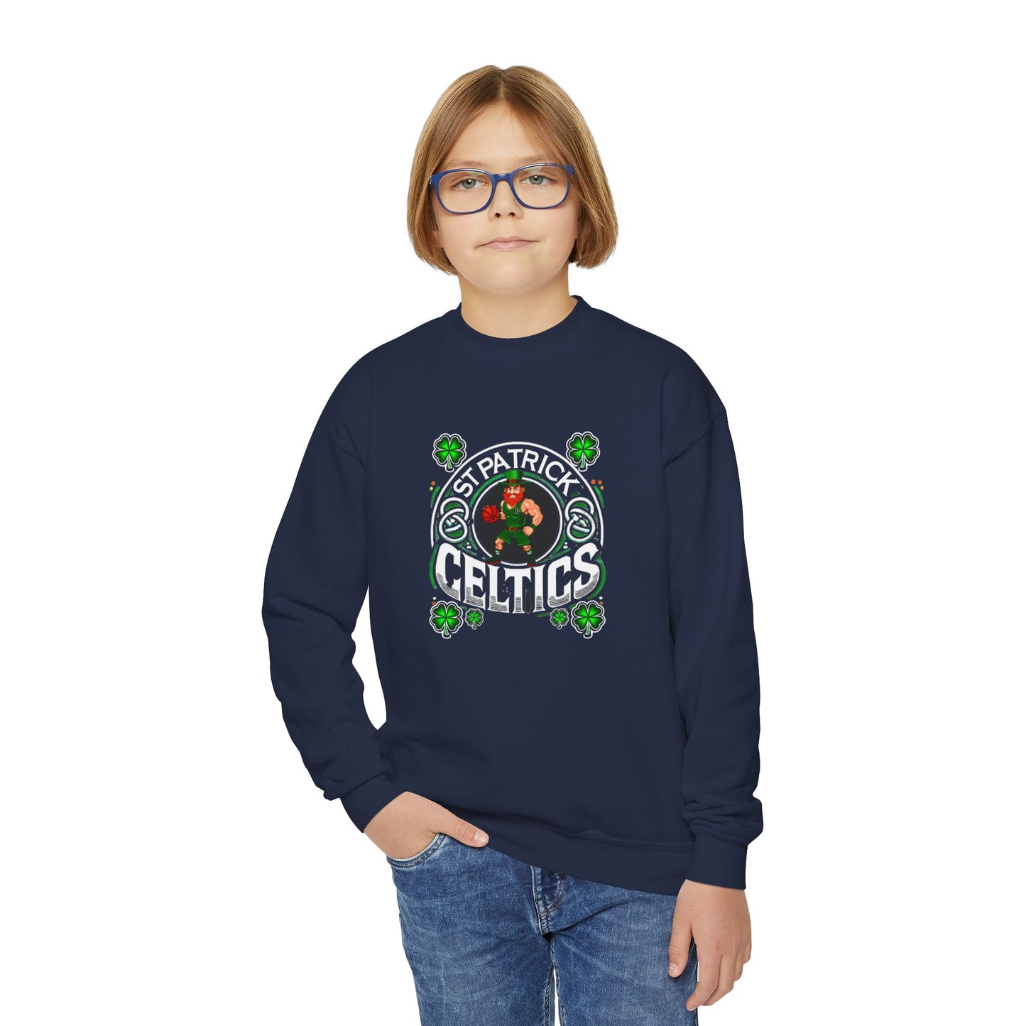 Basketball Youth Crewneck Sweatshirt