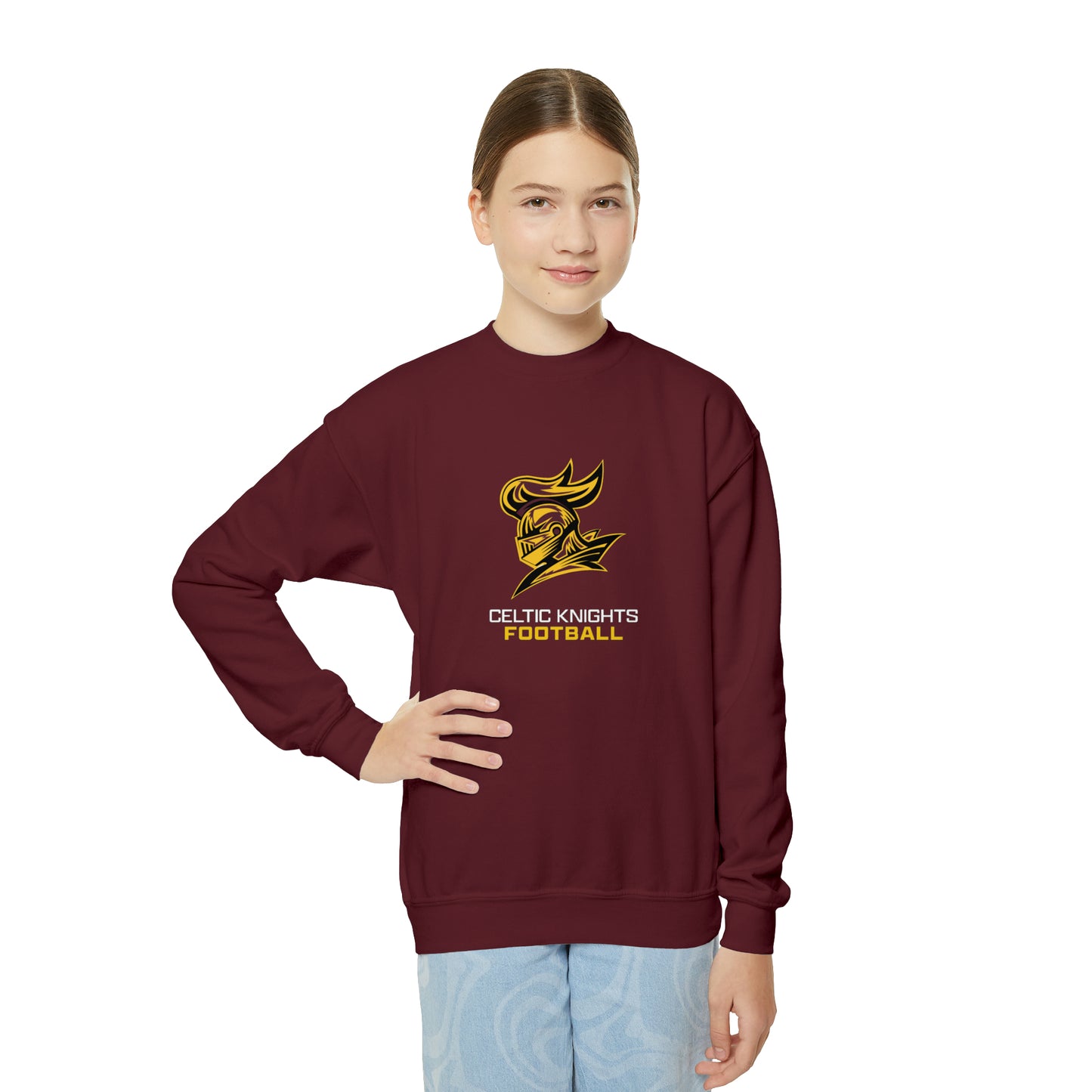 Celtic Knights Football Youth Crewneck Sweatshirt