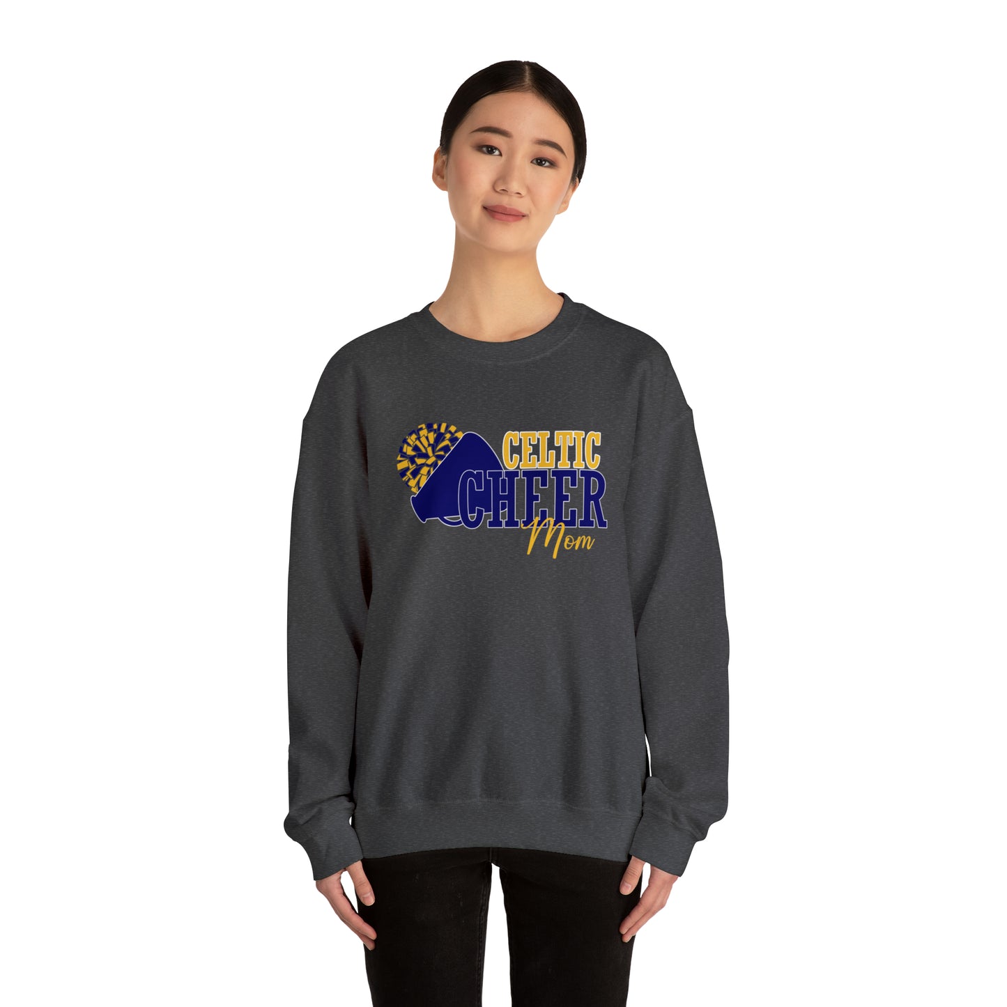 Celtic Cheer Mom Crewneck Sweatshirt