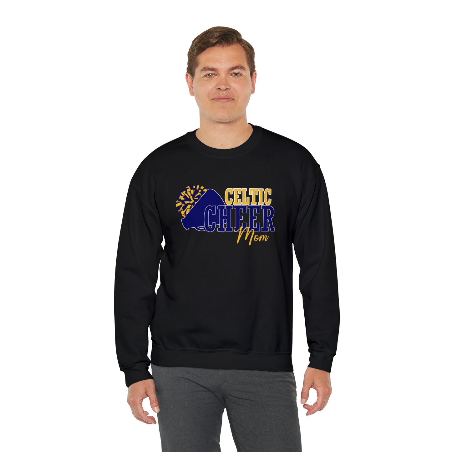 Celtic Cheer Mom Crewneck Sweatshirt