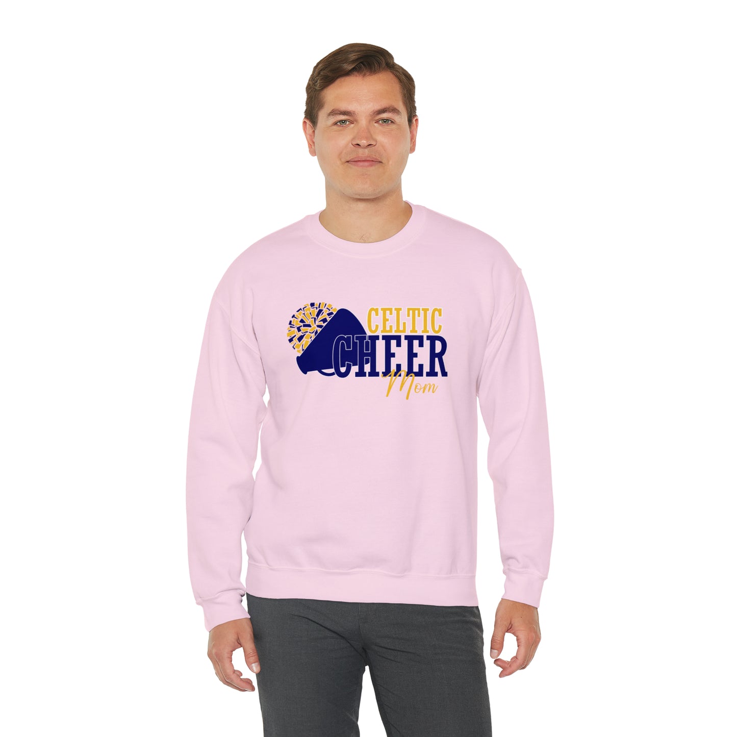 Celtic Cheer Mom Crewneck Sweatshirt