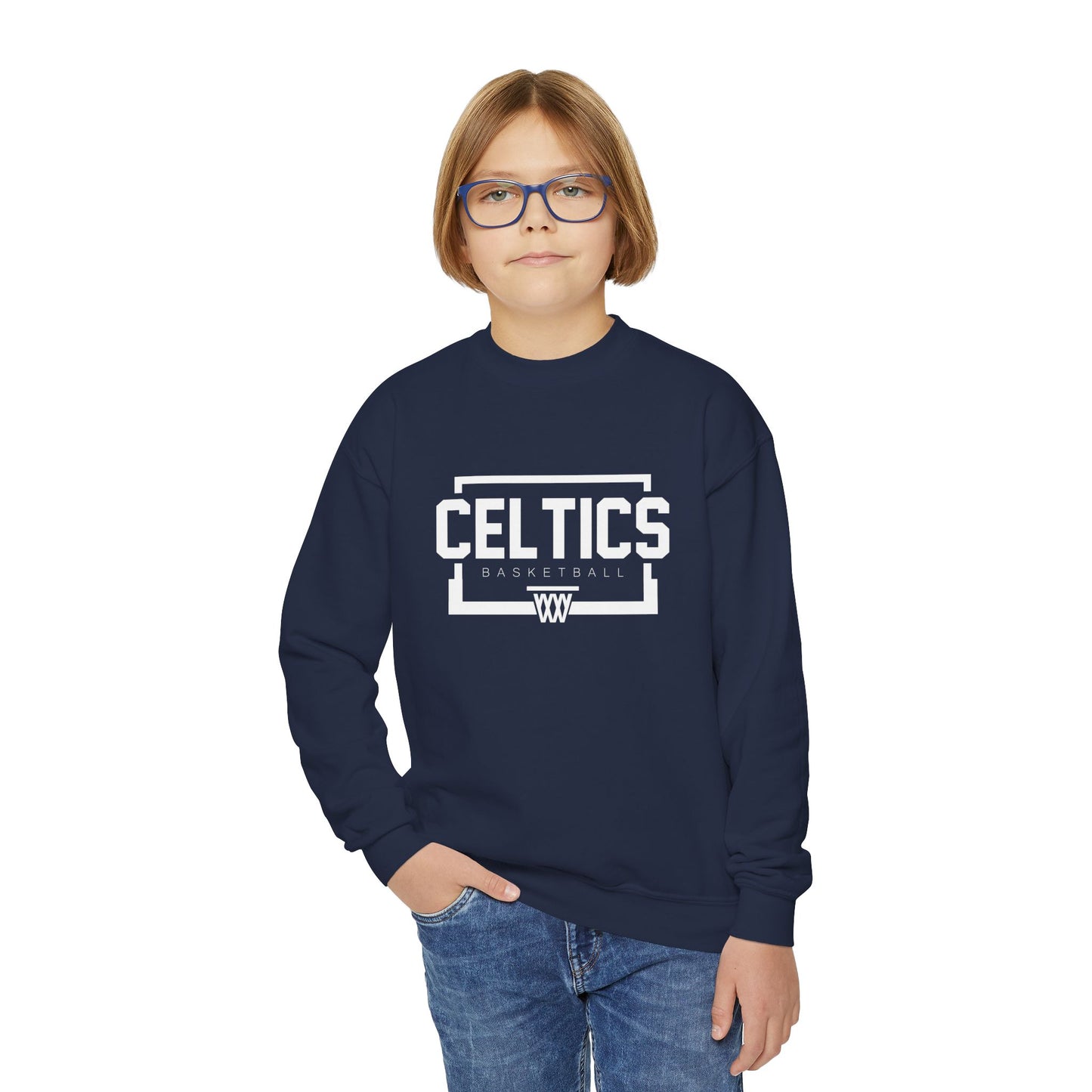 Basketball Youth Crewneck Sweatshirt