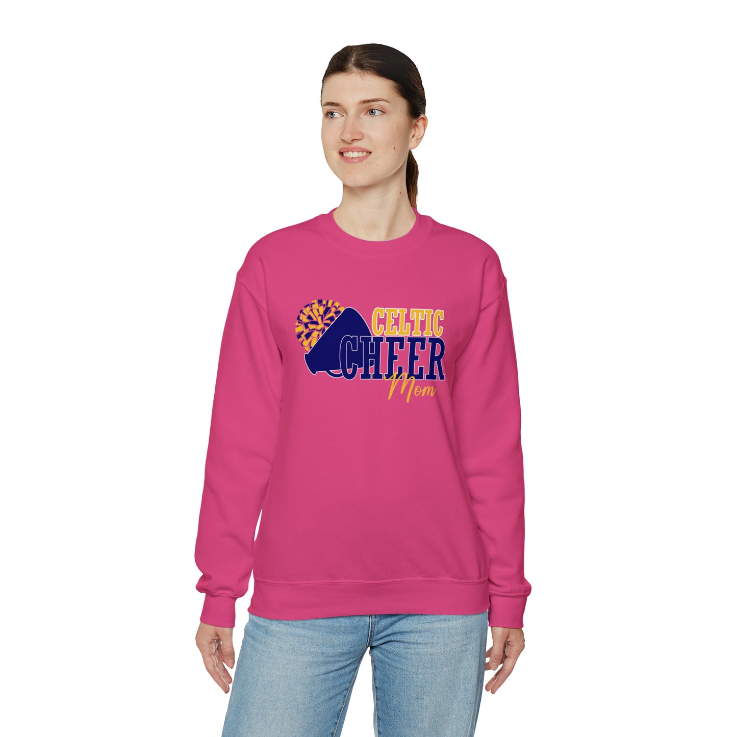 Celtic Cheer Mom Crewneck Sweatshirt