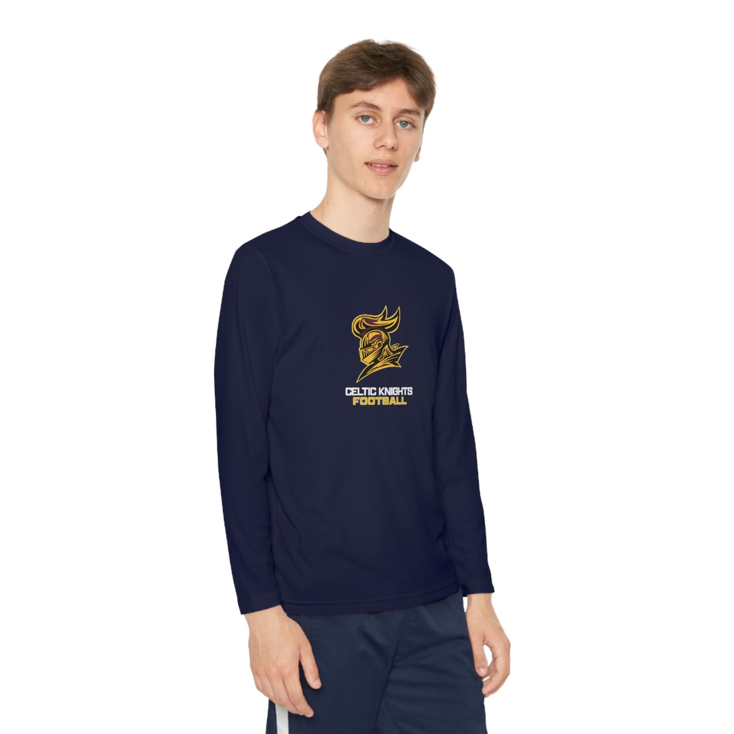 Celtic Knights Football Youth Long Sleeve Competitor Tee