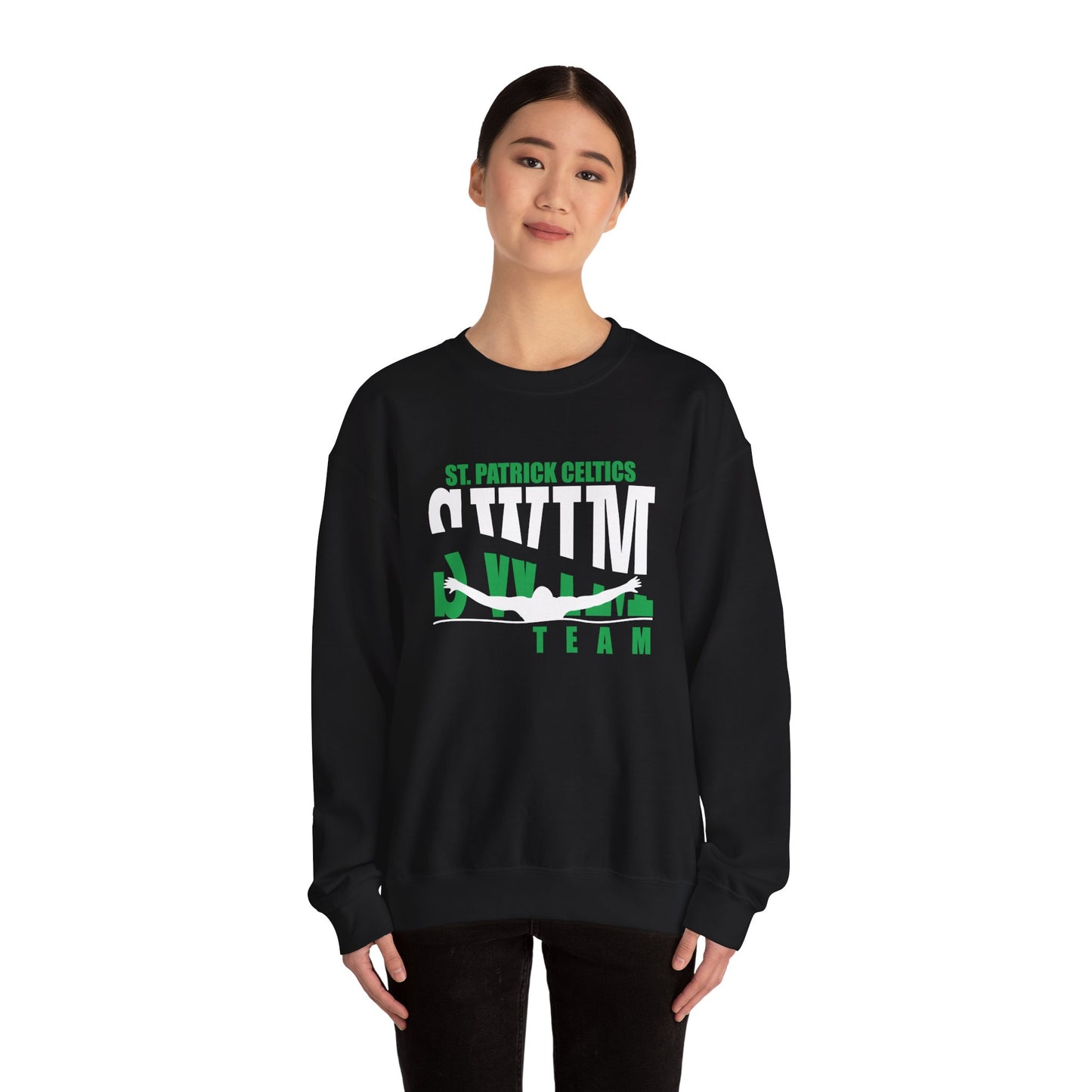 Swimming Adult Crewneck Sweatshirt