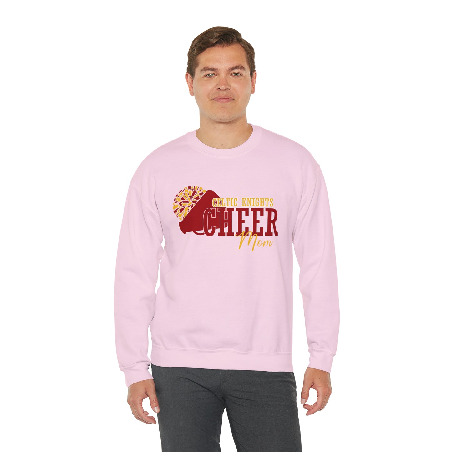 Celtic Knights Cheer Mom Crewneck Sweatshirt