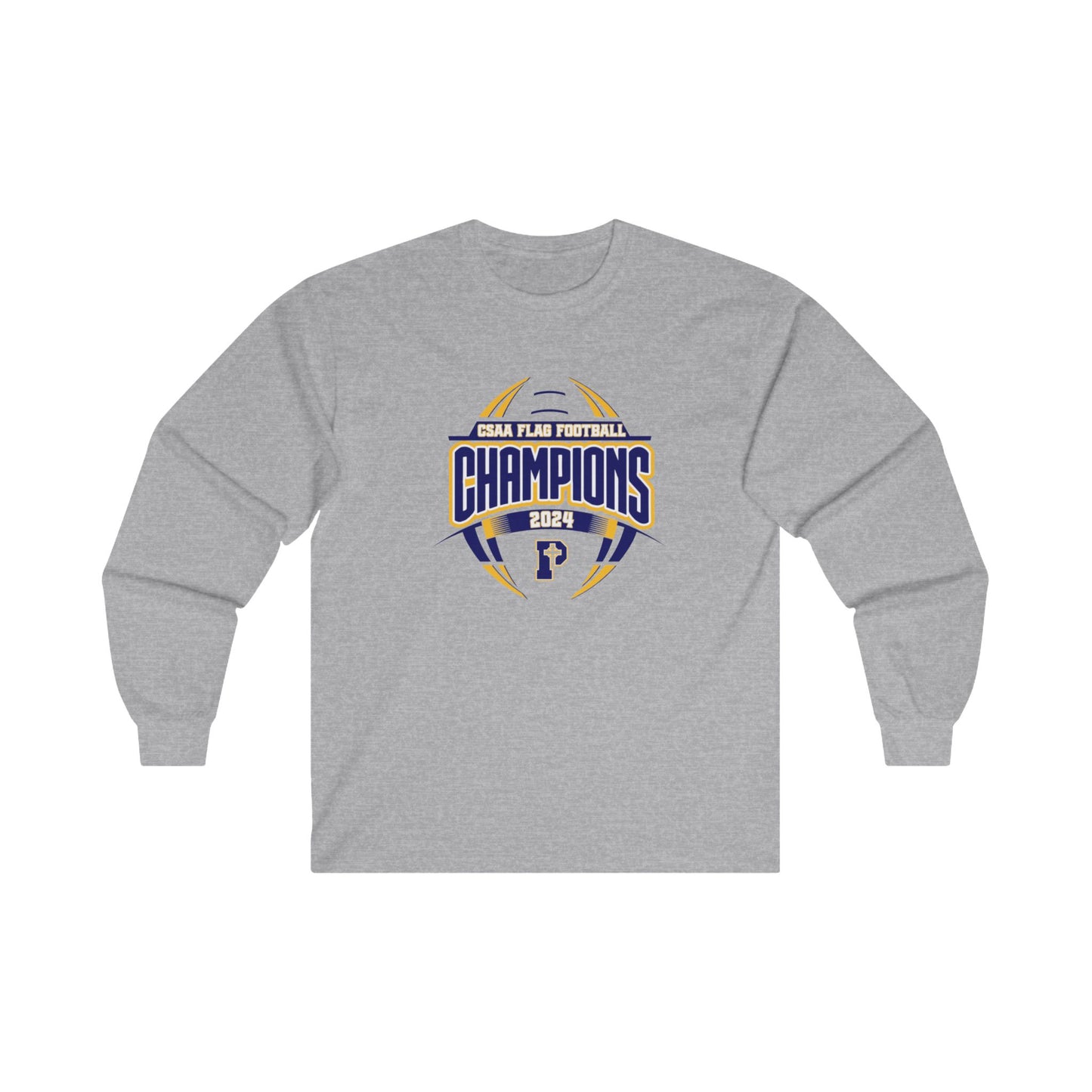 2024 Flag Football Champions Adult Unisex Ultra Cotton Long Sleeve Tee