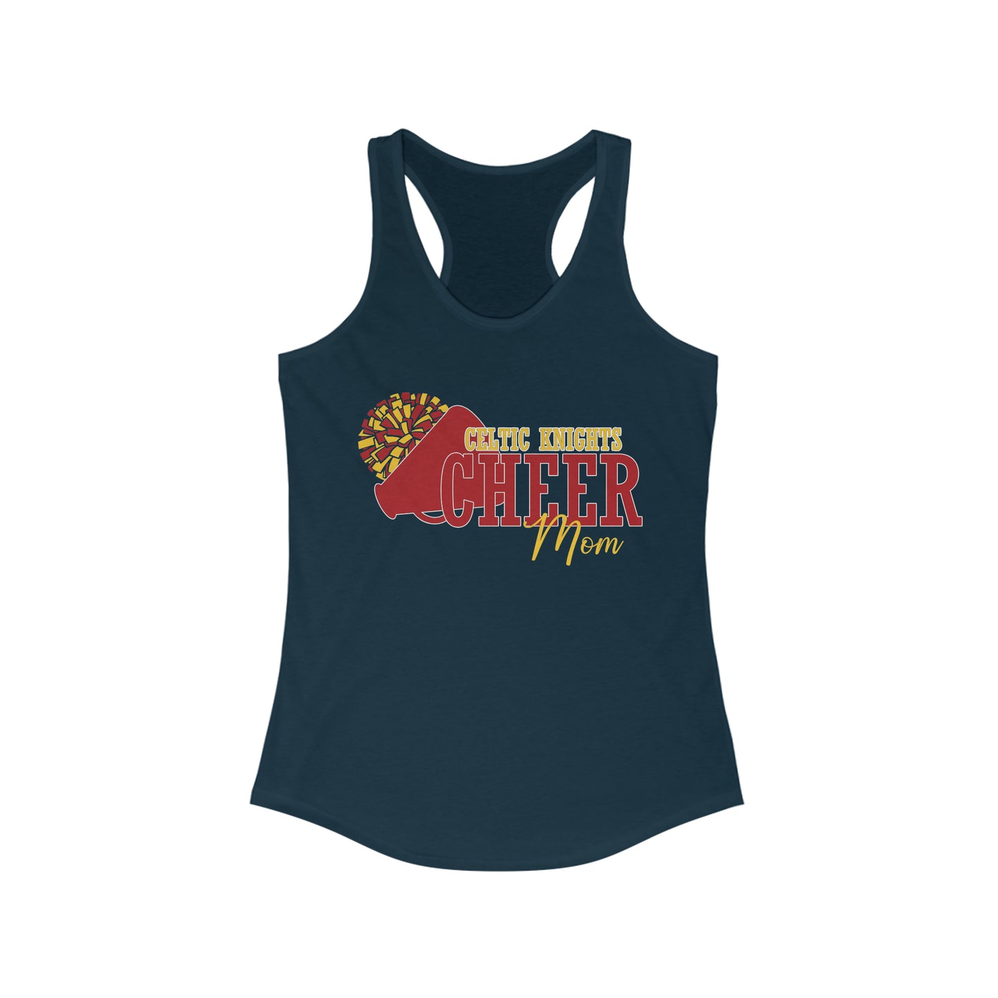 Celtic Knights Cheer Mom Racerback Tank