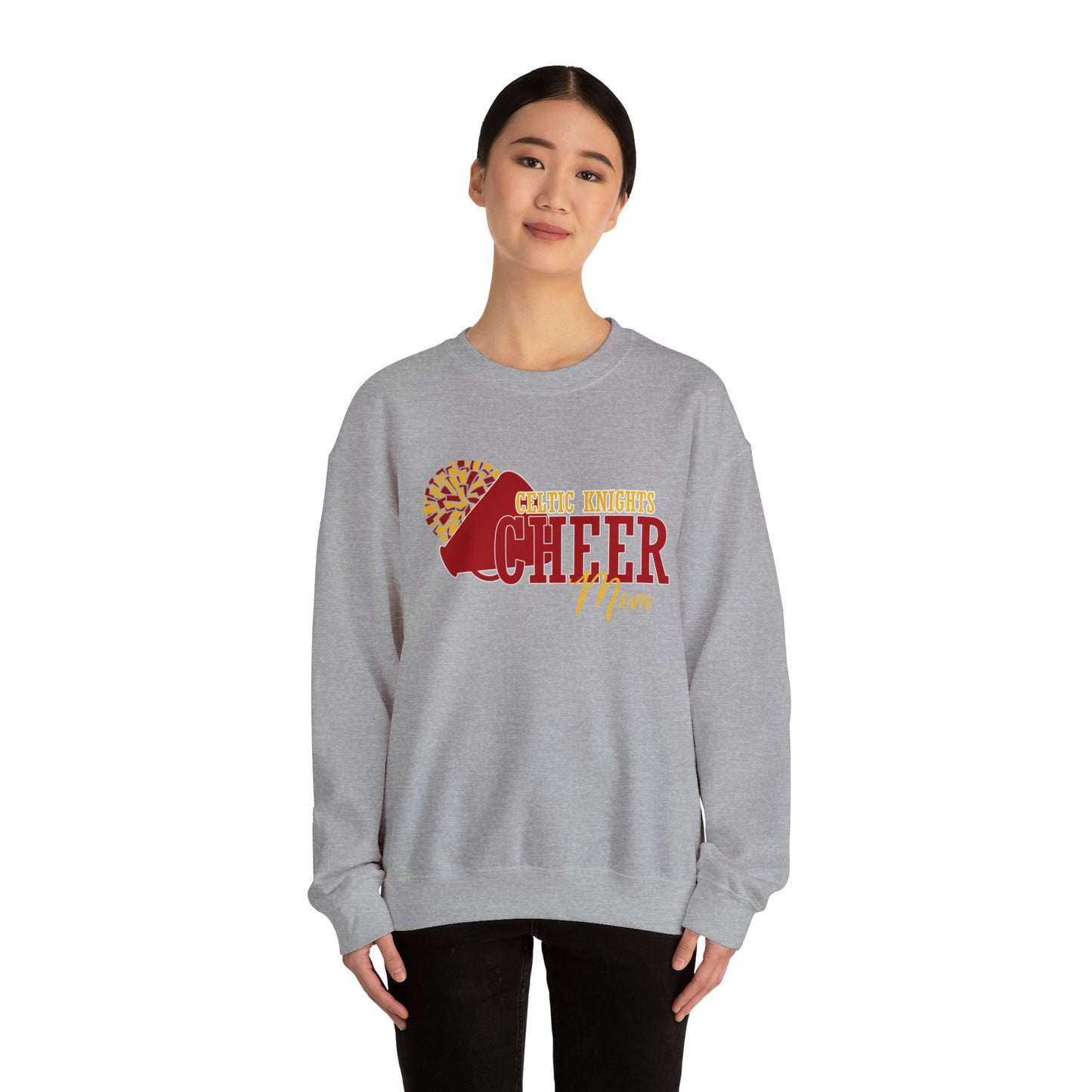 Celtic Knights Cheer Mom Crewneck Sweatshirt