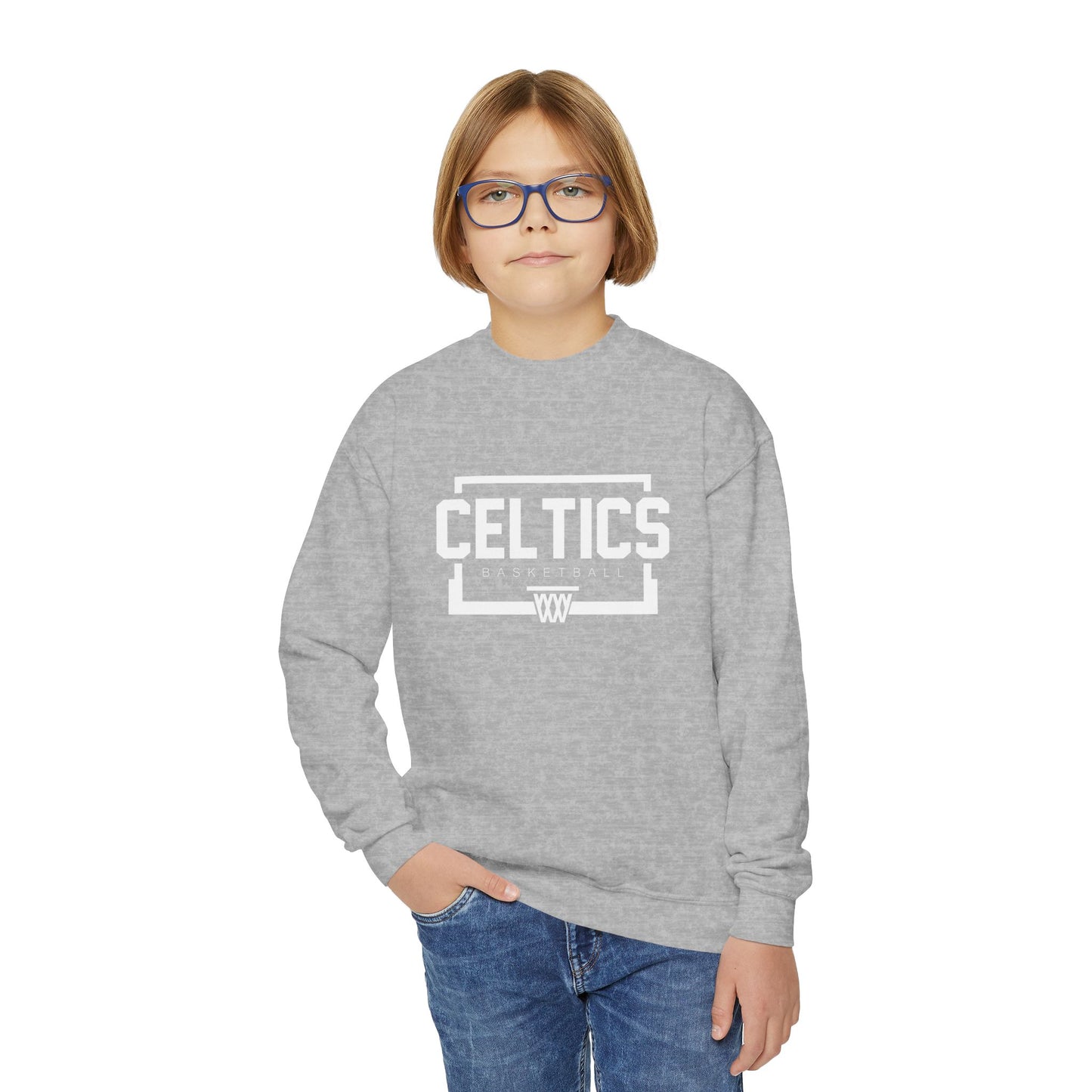 Basketball Youth Crewneck Sweatshirt