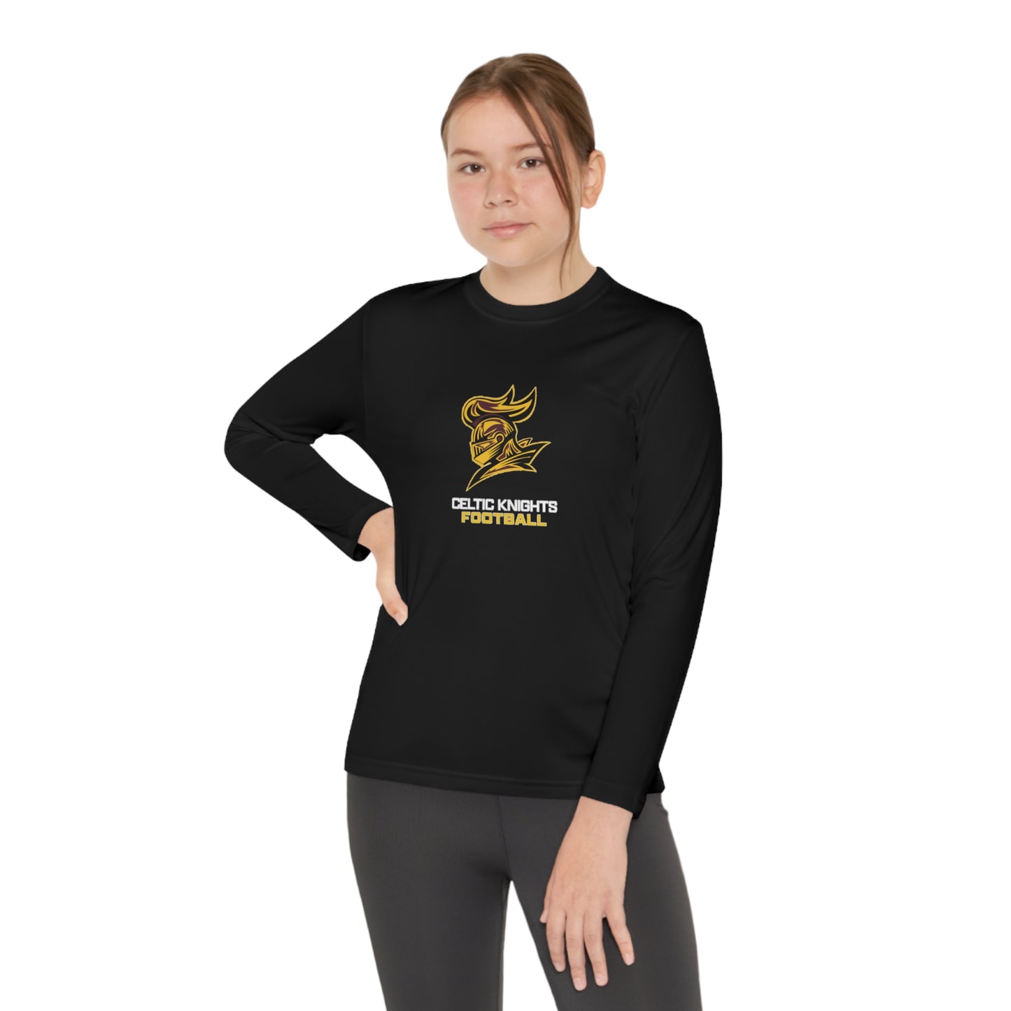 Celtic Knights Football Youth Long Sleeve Competitor Tee