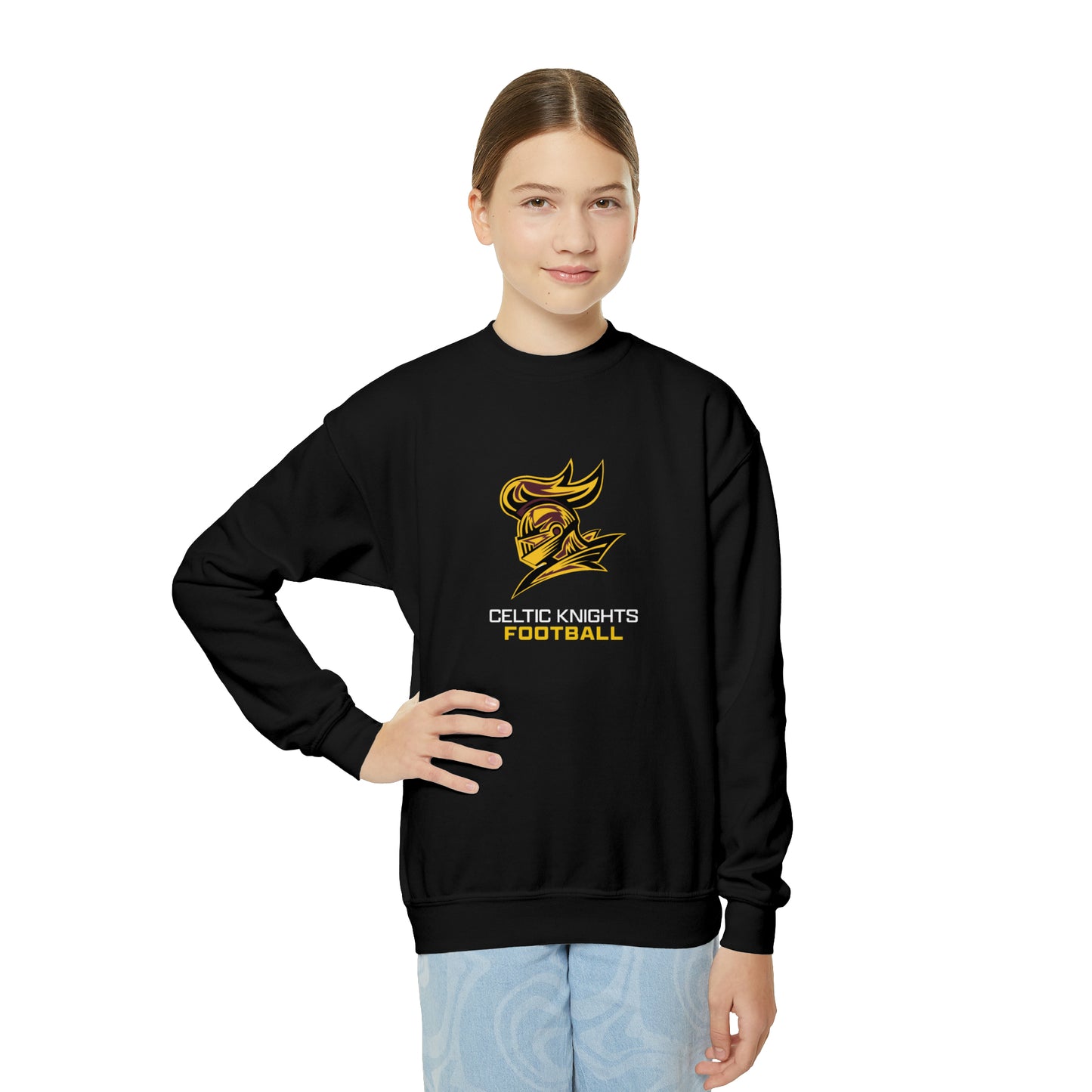 Celtic Knights Football Youth Crewneck Sweatshirt