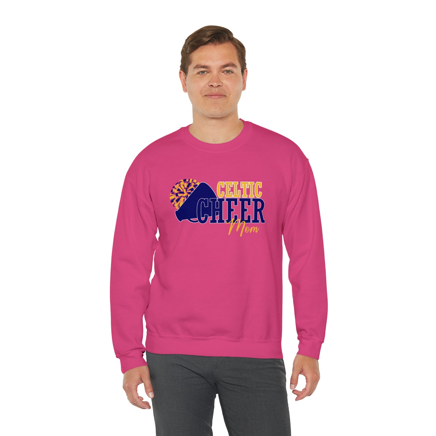 Celtic Cheer Mom Crewneck Sweatshirt