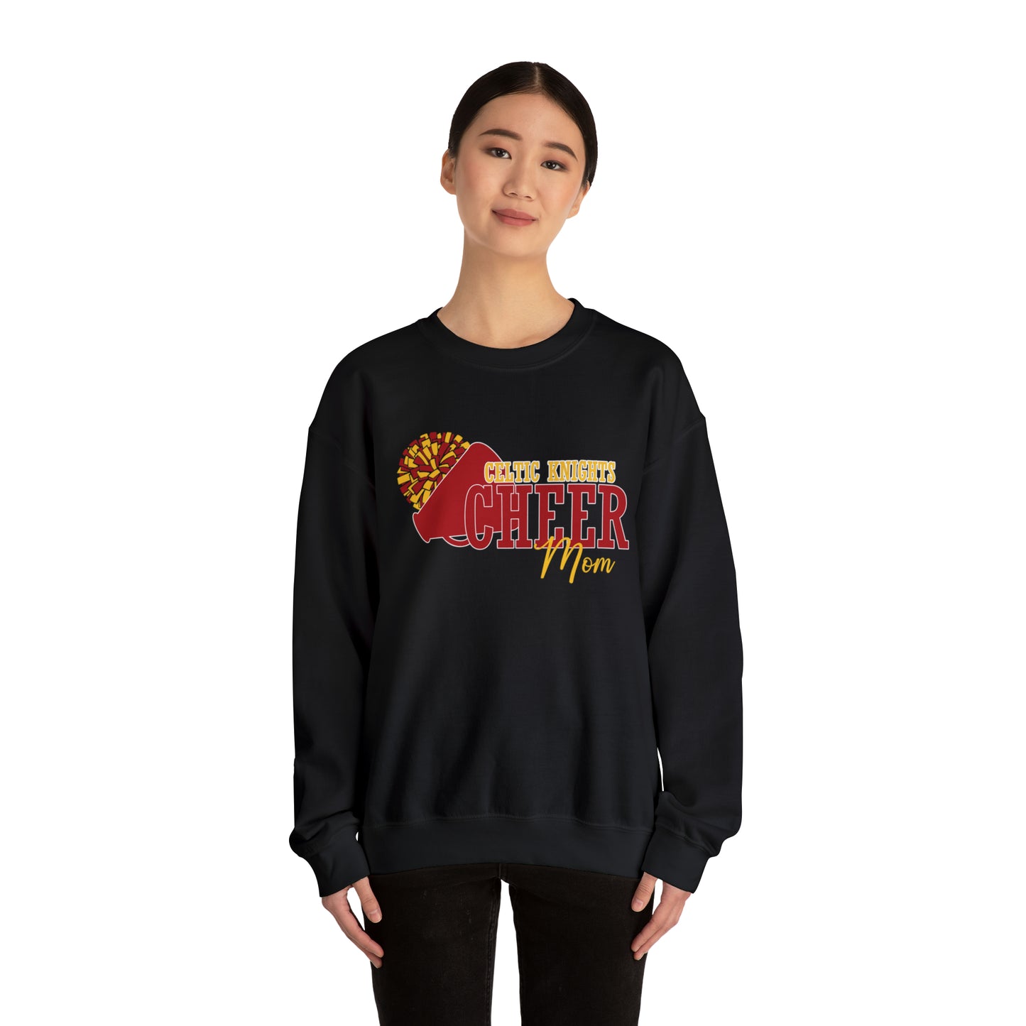 Celtic Knights Cheer Mom Crewneck Sweatshirt