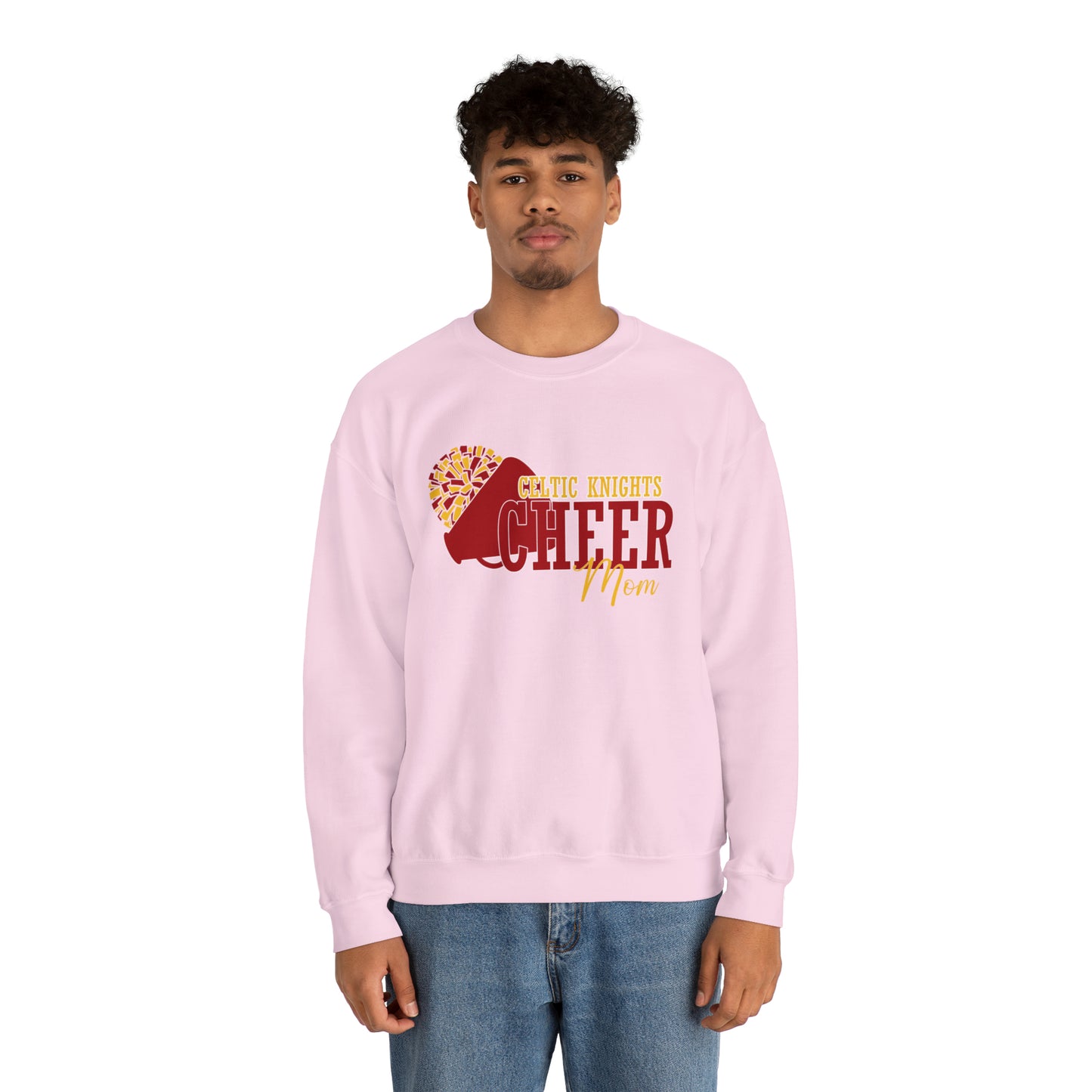 Celtic Knights Cheer Mom Crewneck Sweatshirt