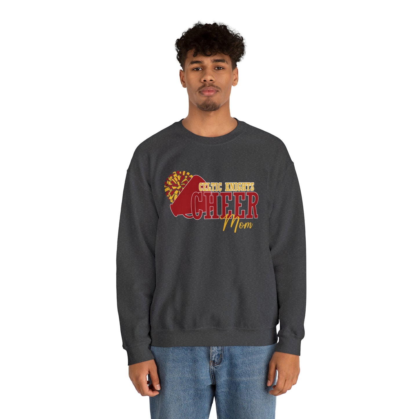 Celtic Knights Cheer Mom Crewneck Sweatshirt