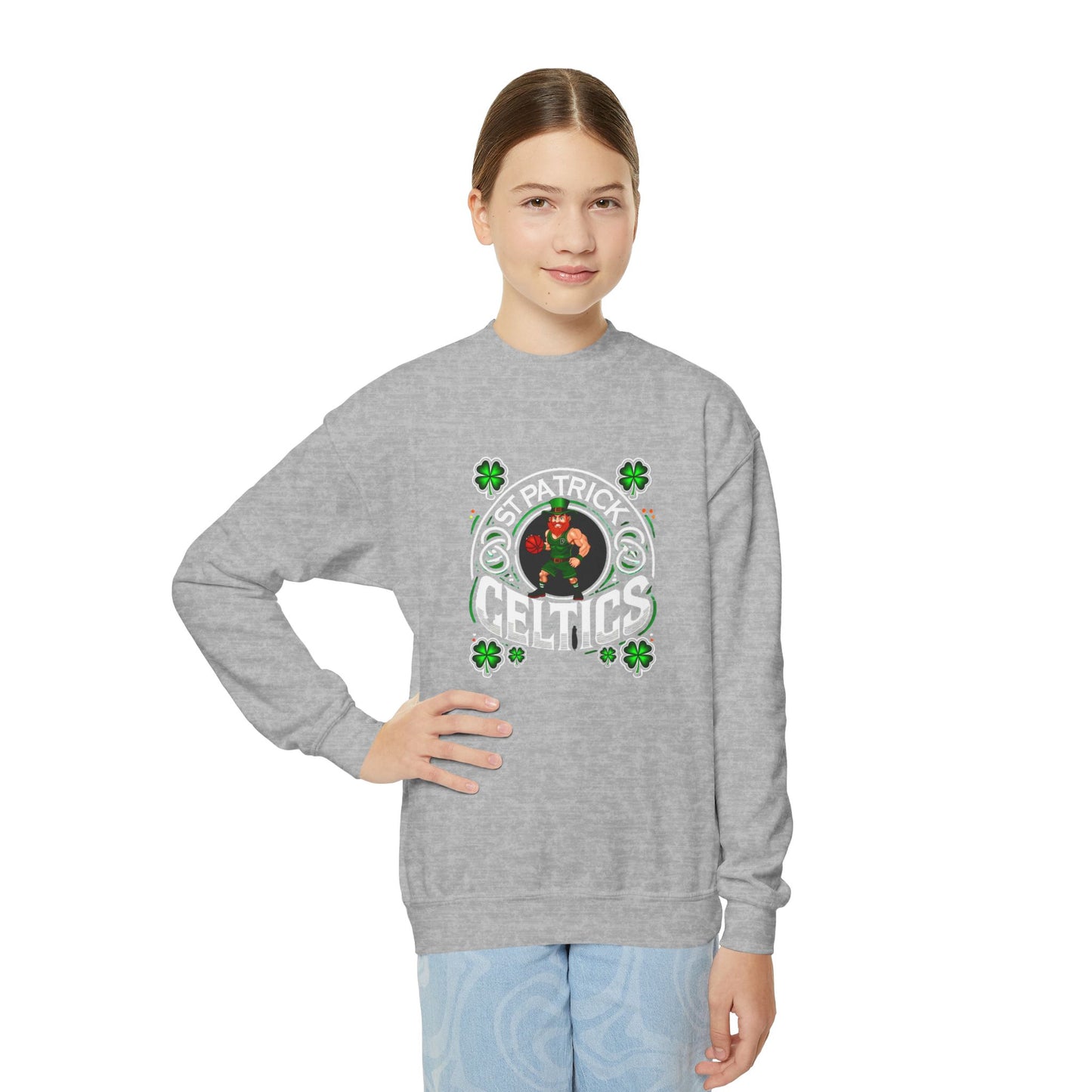 Basketball Youth Crewneck Sweatshirt