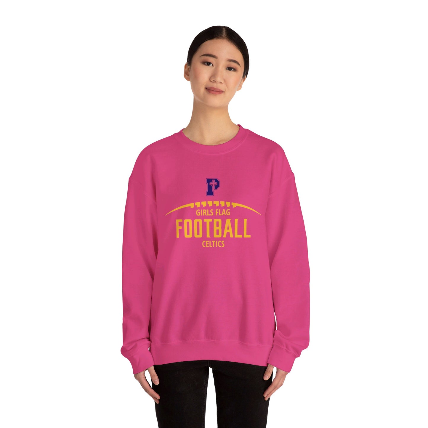 Flag Football Adult Crewneck Sweatshirt