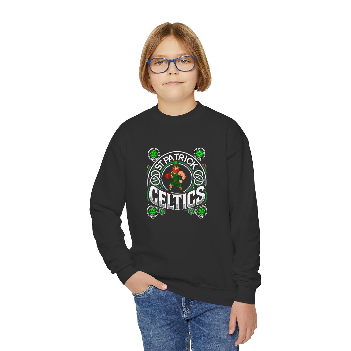 Basketball Youth Crewneck Sweatshirt