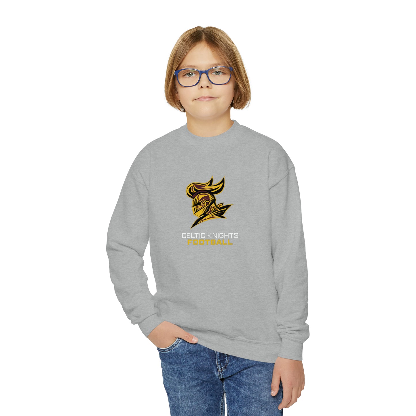 Celtic Knights Football Youth Crewneck Sweatshirt