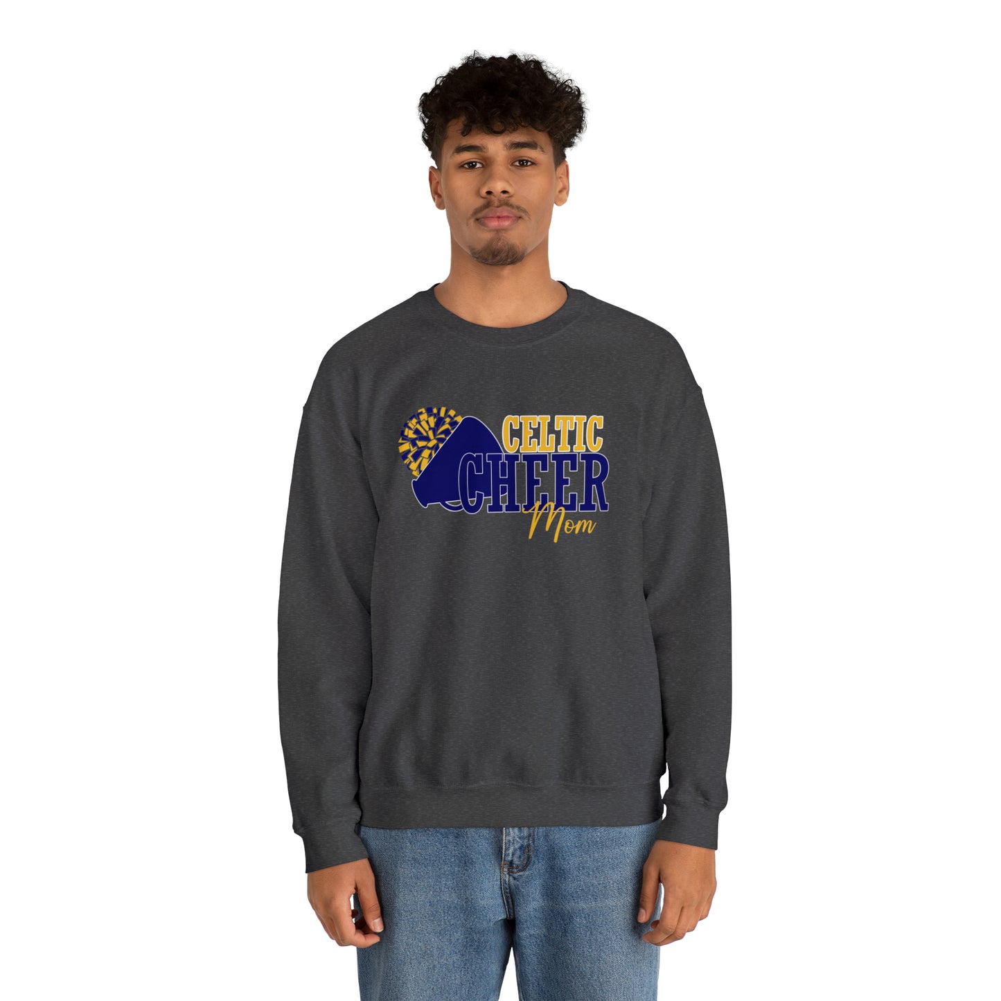 Celtic Cheer Mom Crewneck Sweatshirt