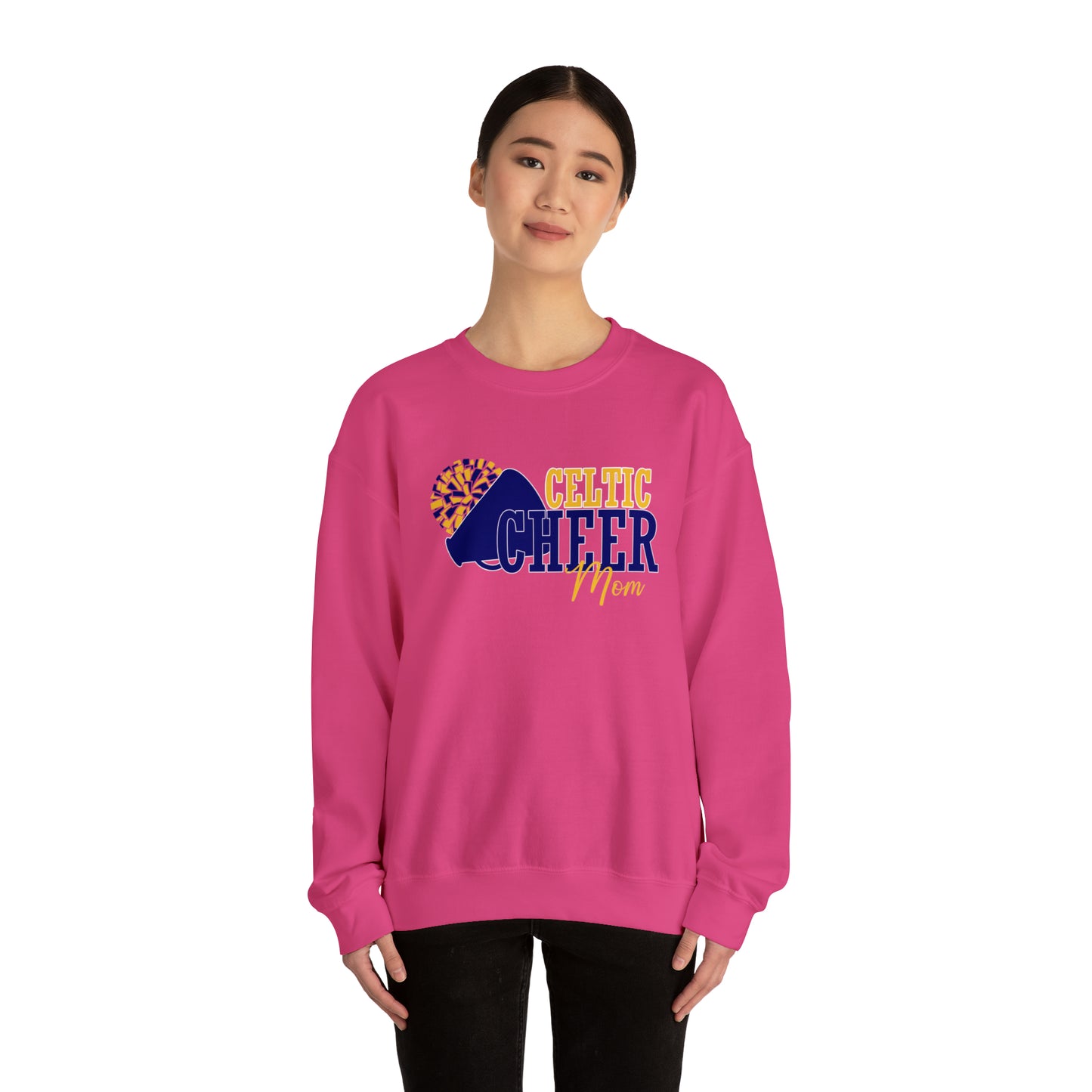 Celtic Cheer Mom Crewneck Sweatshirt