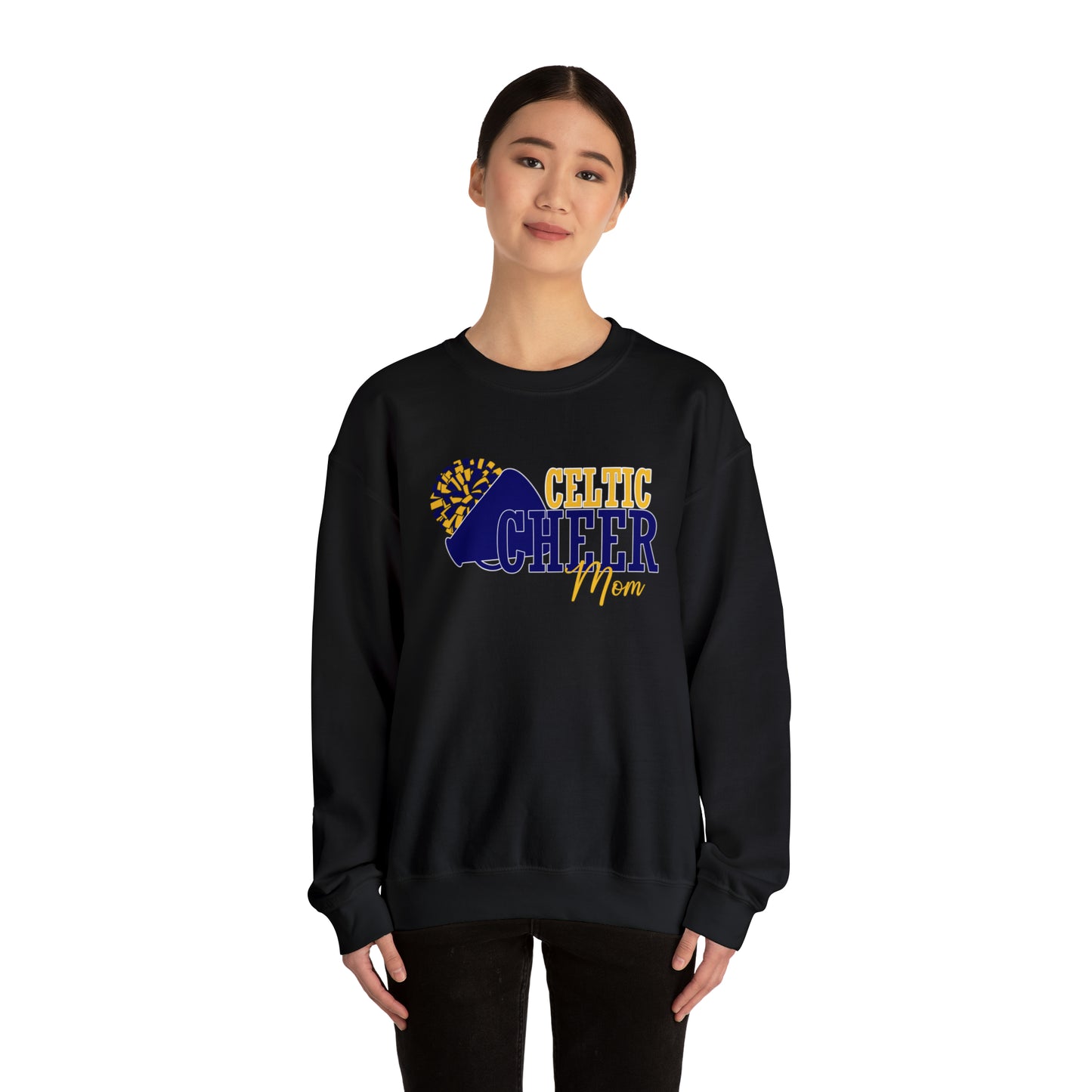 Celtic Cheer Mom Crewneck Sweatshirt