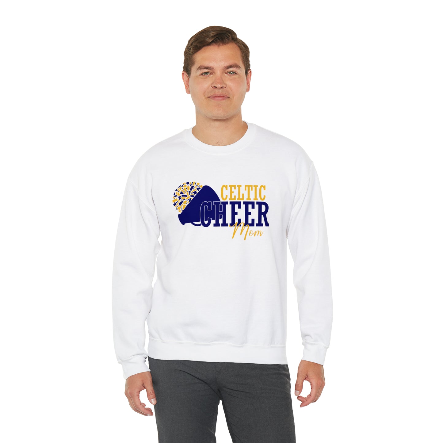 Celtic Cheer Mom Crewneck Sweatshirt