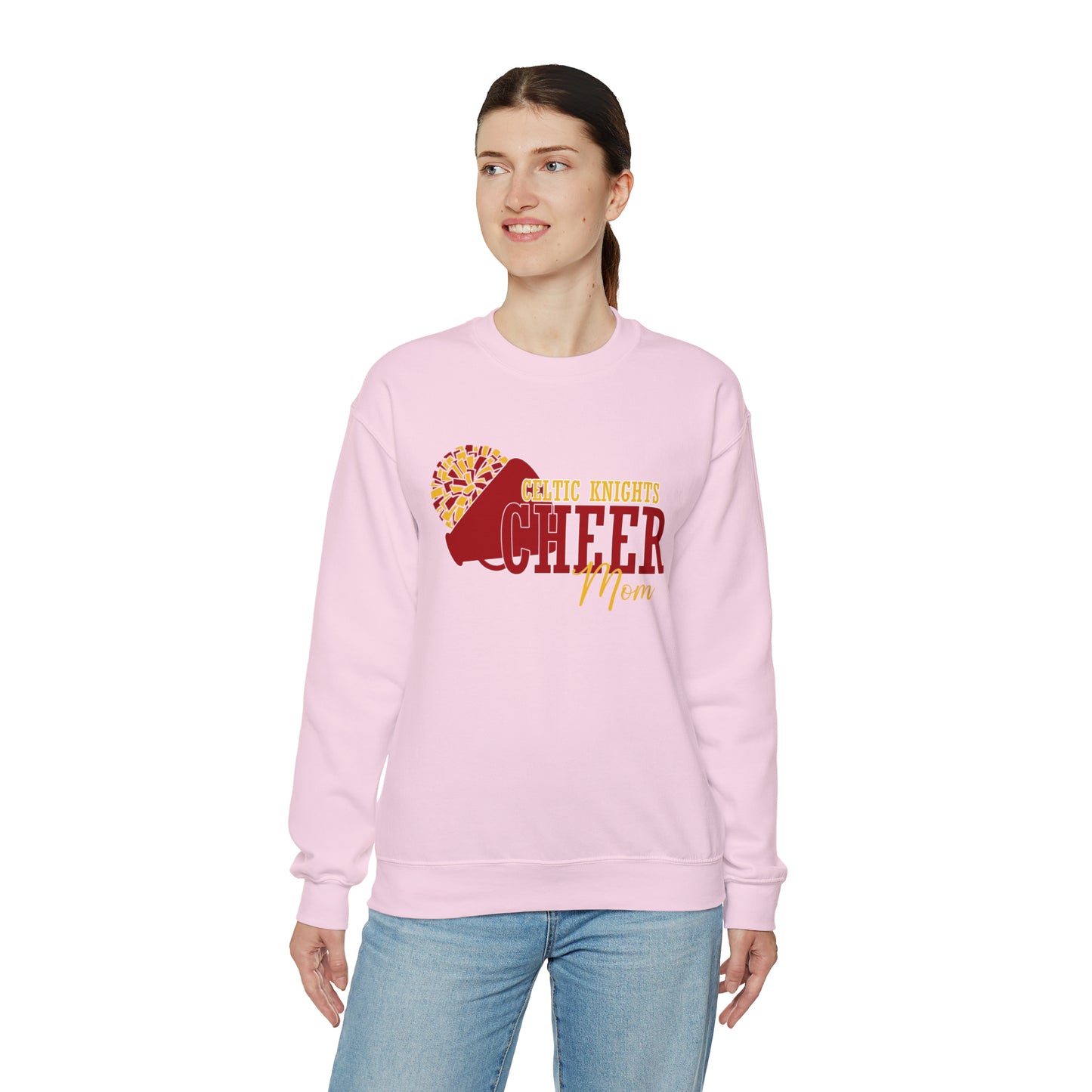 Celtic Knights Cheer Mom Crewneck Sweatshirt