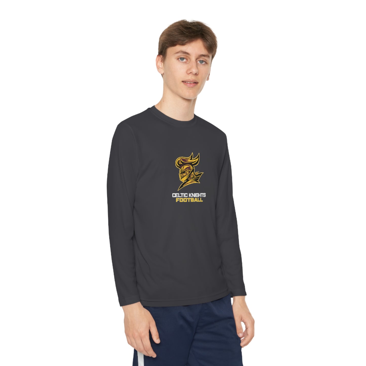 Celtic Knights Football Youth Long Sleeve Competitor Tee