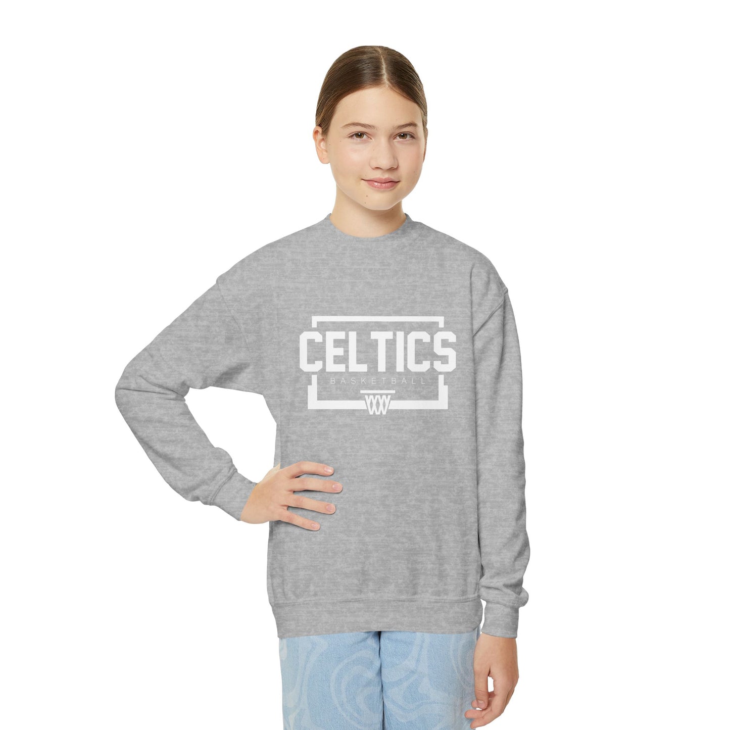 Basketball Youth Crewneck Sweatshirt
