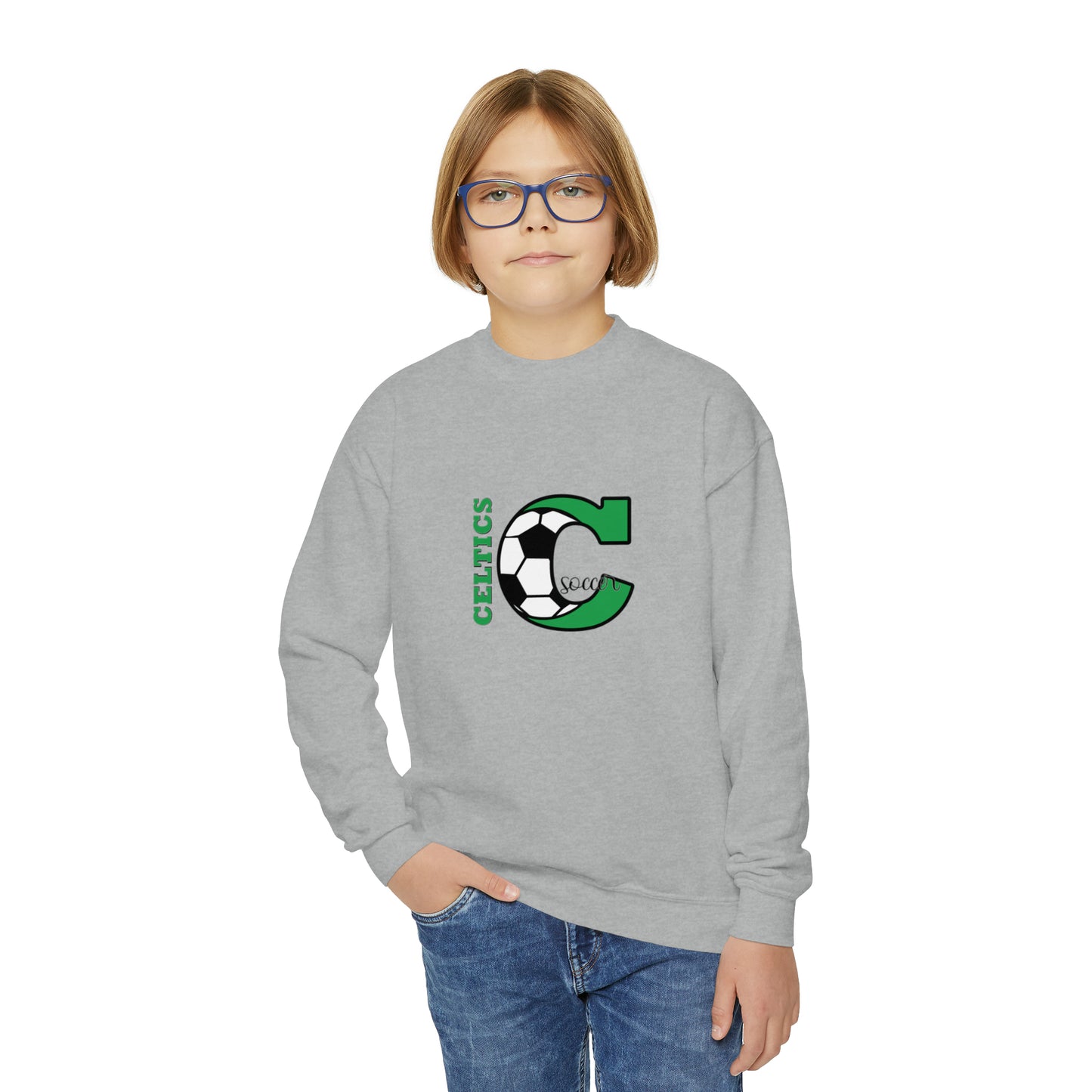 Soccer Youth Crewneck Sweatshirt