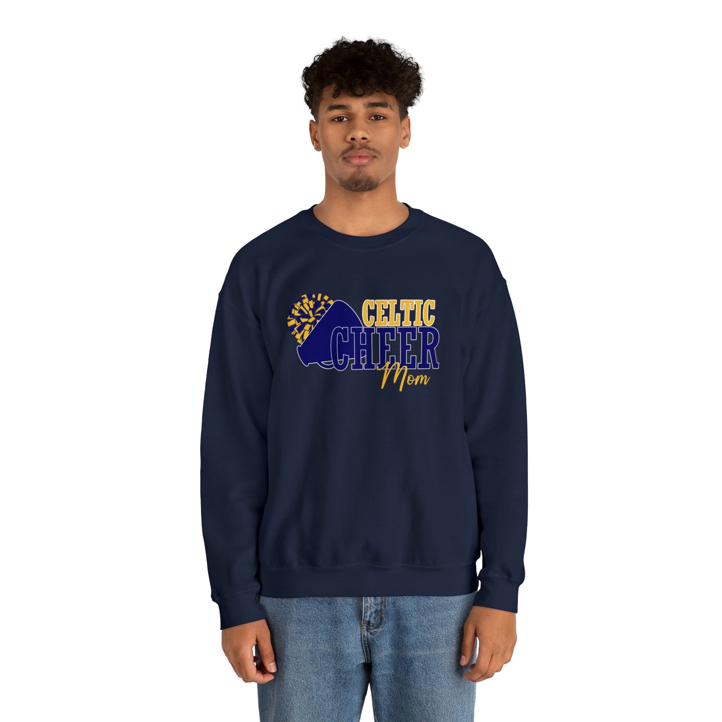 Celtic Cheer Mom Crewneck Sweatshirt