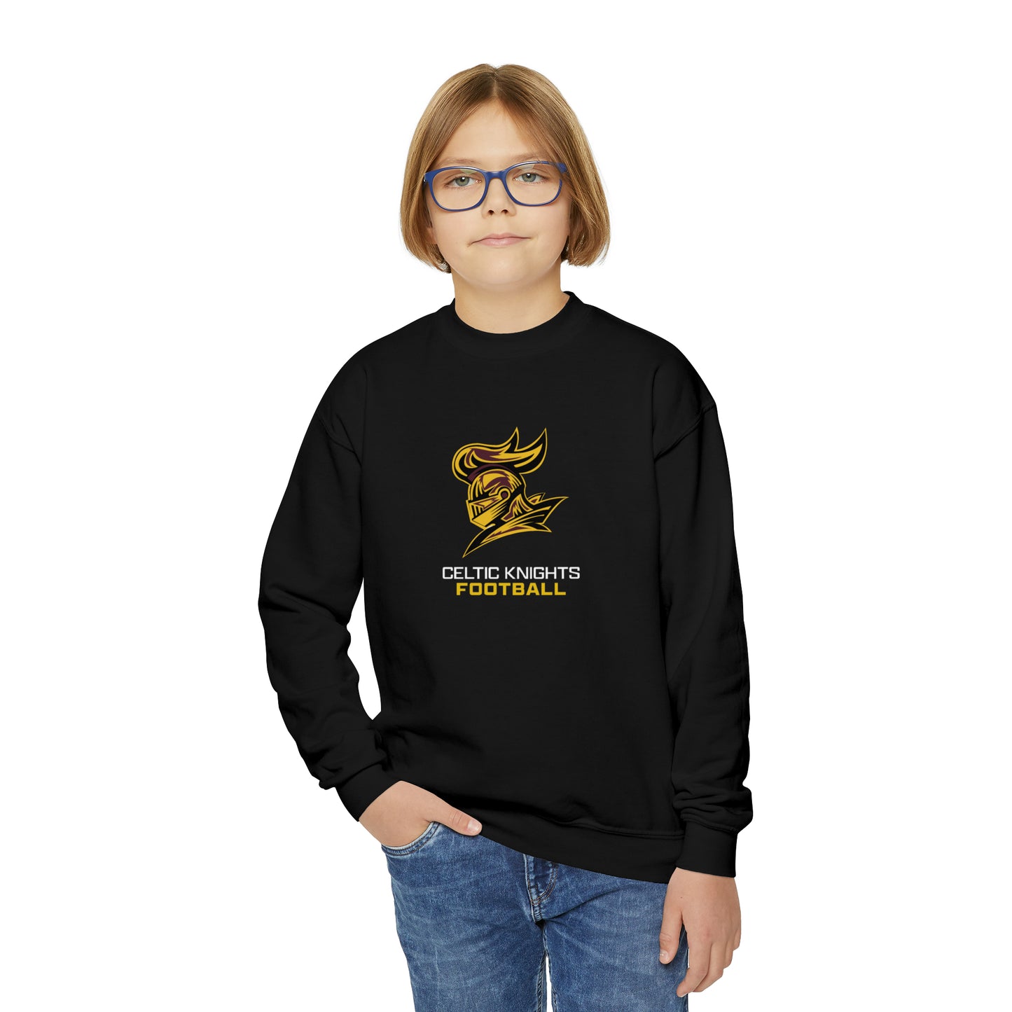 Celtic Knights Football Youth Crewneck Sweatshirt